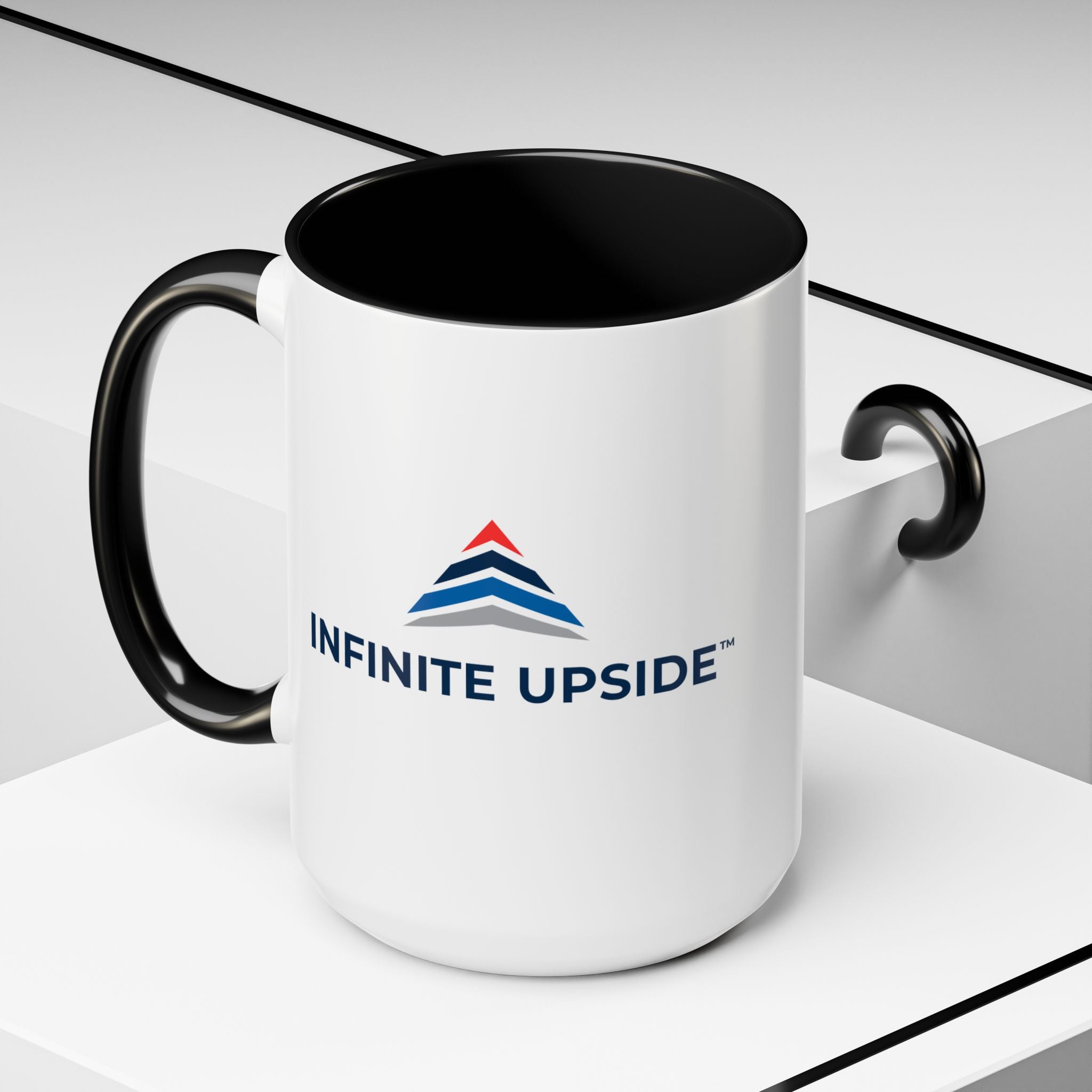 Infinity Upside™ Branded Accent Coffee Mug – Logo Coffee Cup (11/15oz)