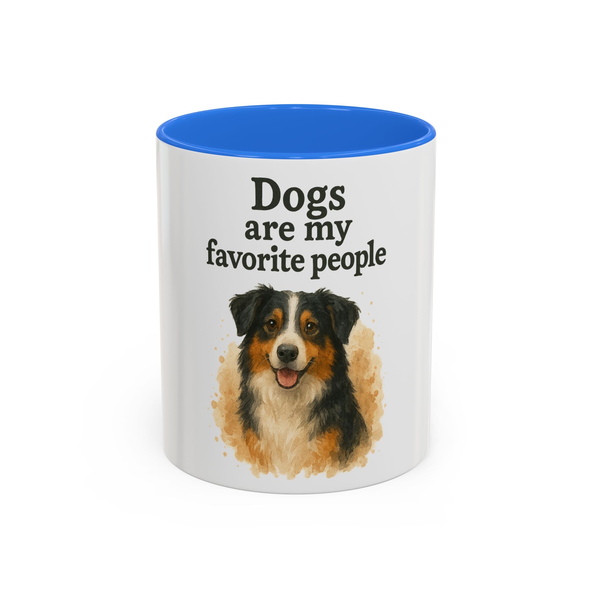 Dog Lovers Colorful Mug - "Dogs are my favorite people" - 11oz