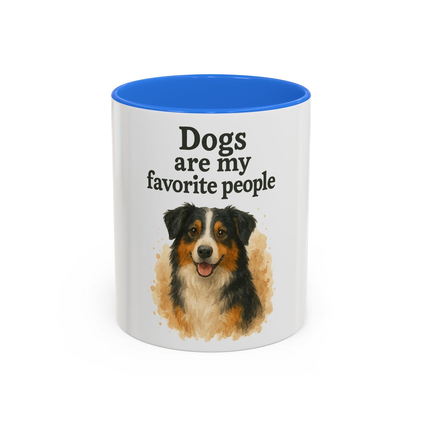 Dog Lovers Colorful Mug - "Dogs are my favorite people" - 11oz