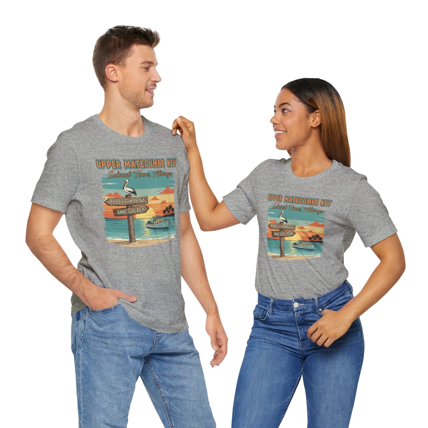 FLORIDA KEYS COLLECTION Upper Matecumbe Key Graphic Tee | Perfect for Summer Outings, Vacations