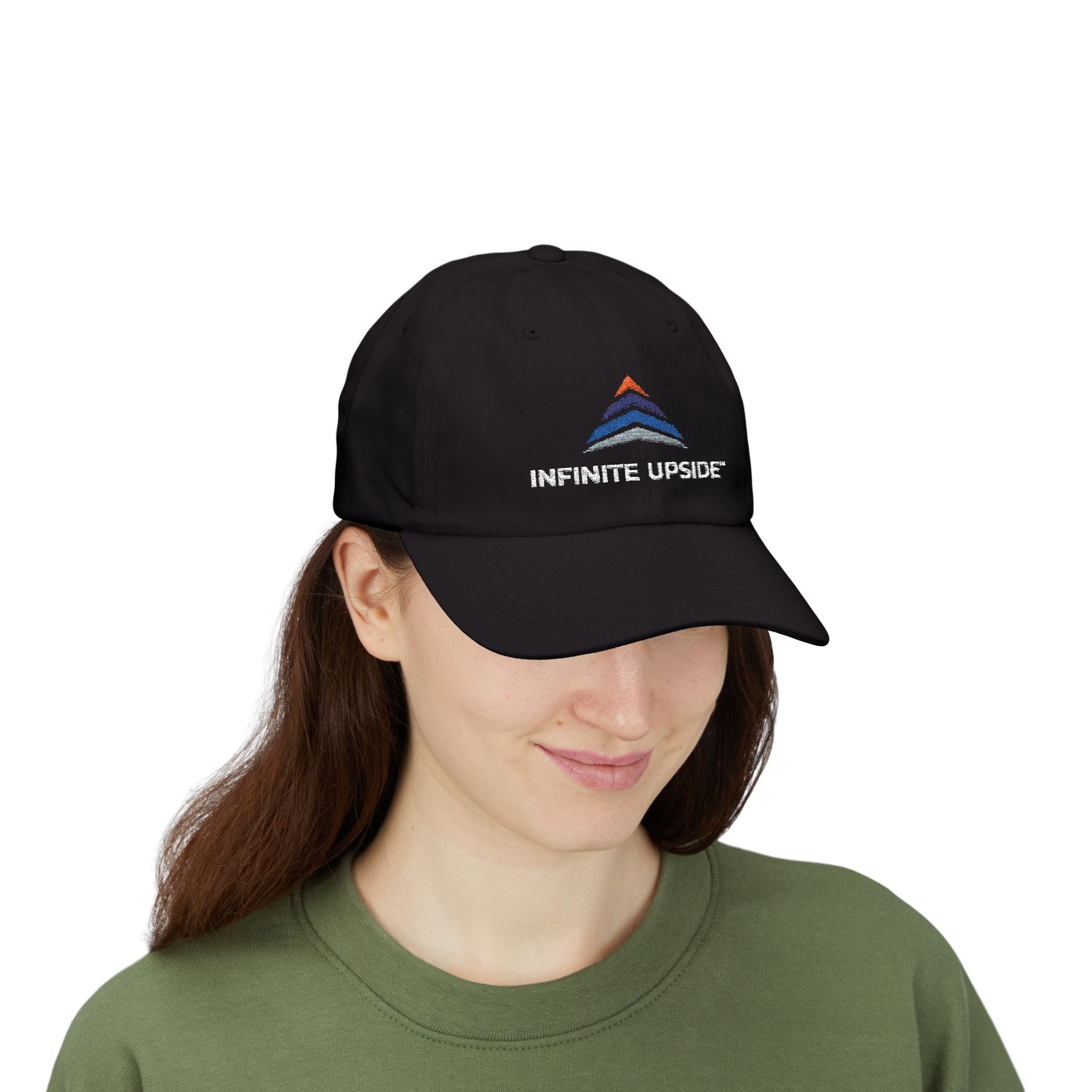 Infinite Upside™ Dad Cap — Embroidered Logo Baseball Hat