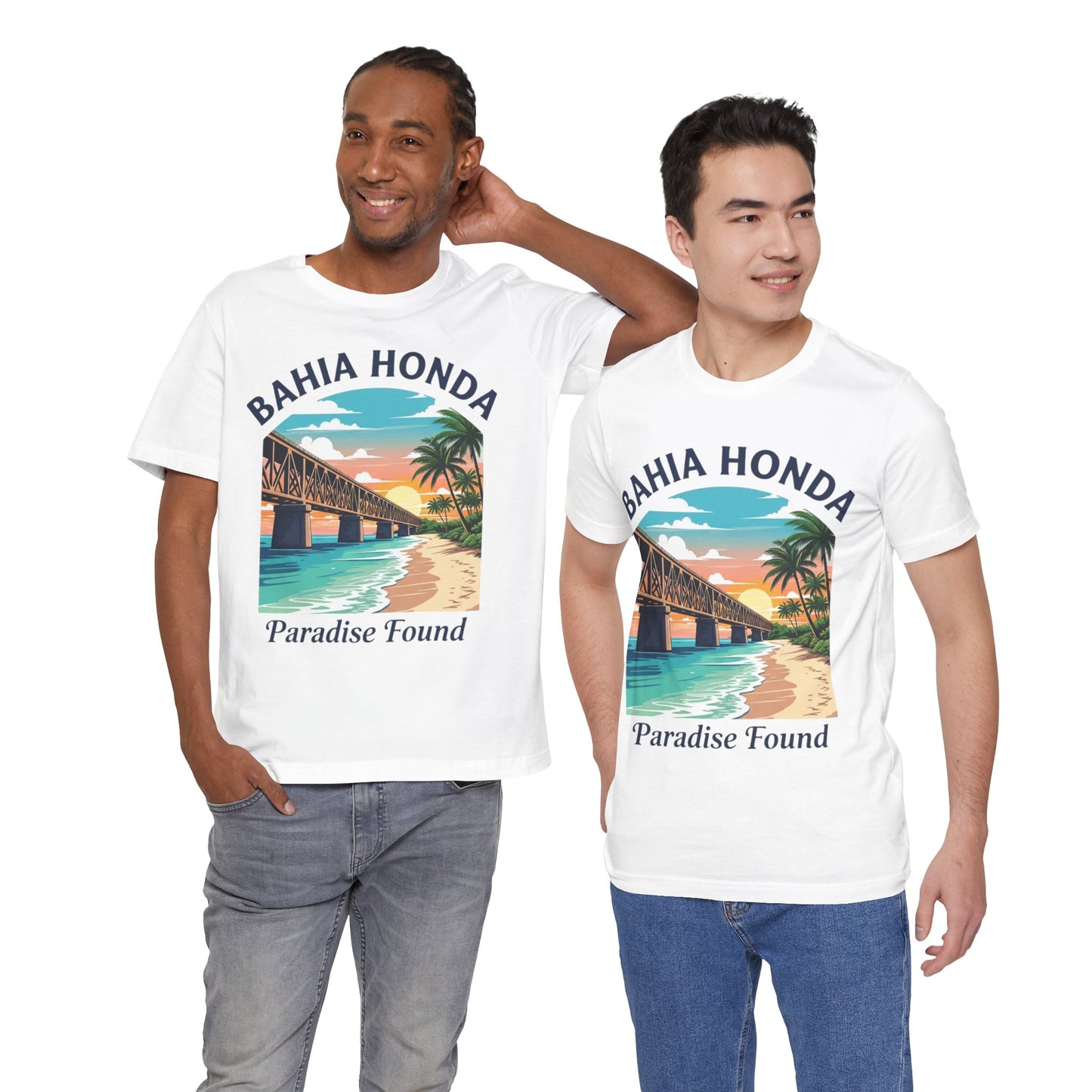 FLORIDA KEYS COLLECTION Bahia Honda Paradise Found Tee, Beach Vibes Shirt, Unisex Summer T-Shirt