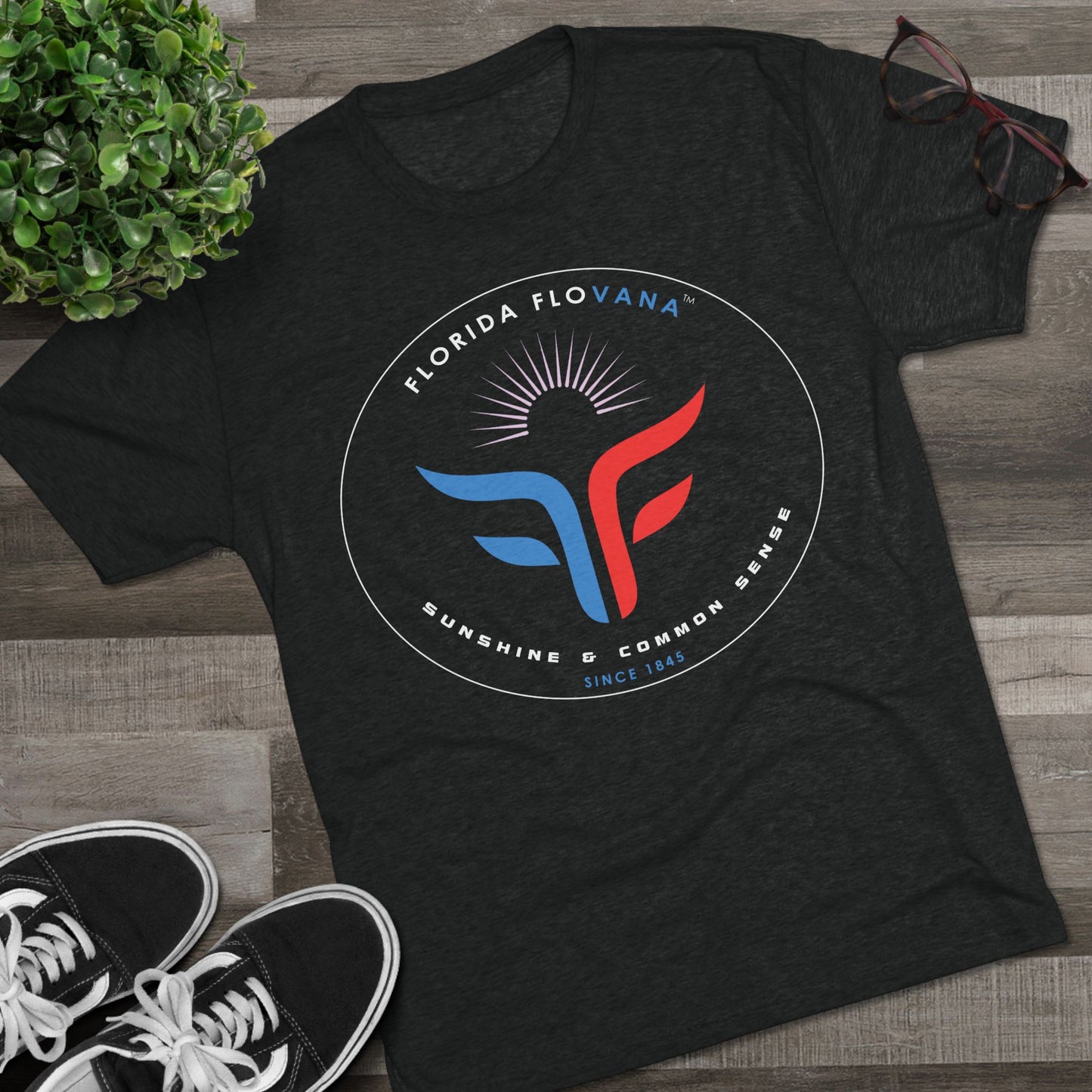 FLORIDA FLOVANA LOGO Unisex Tri-Blend Crew Tee