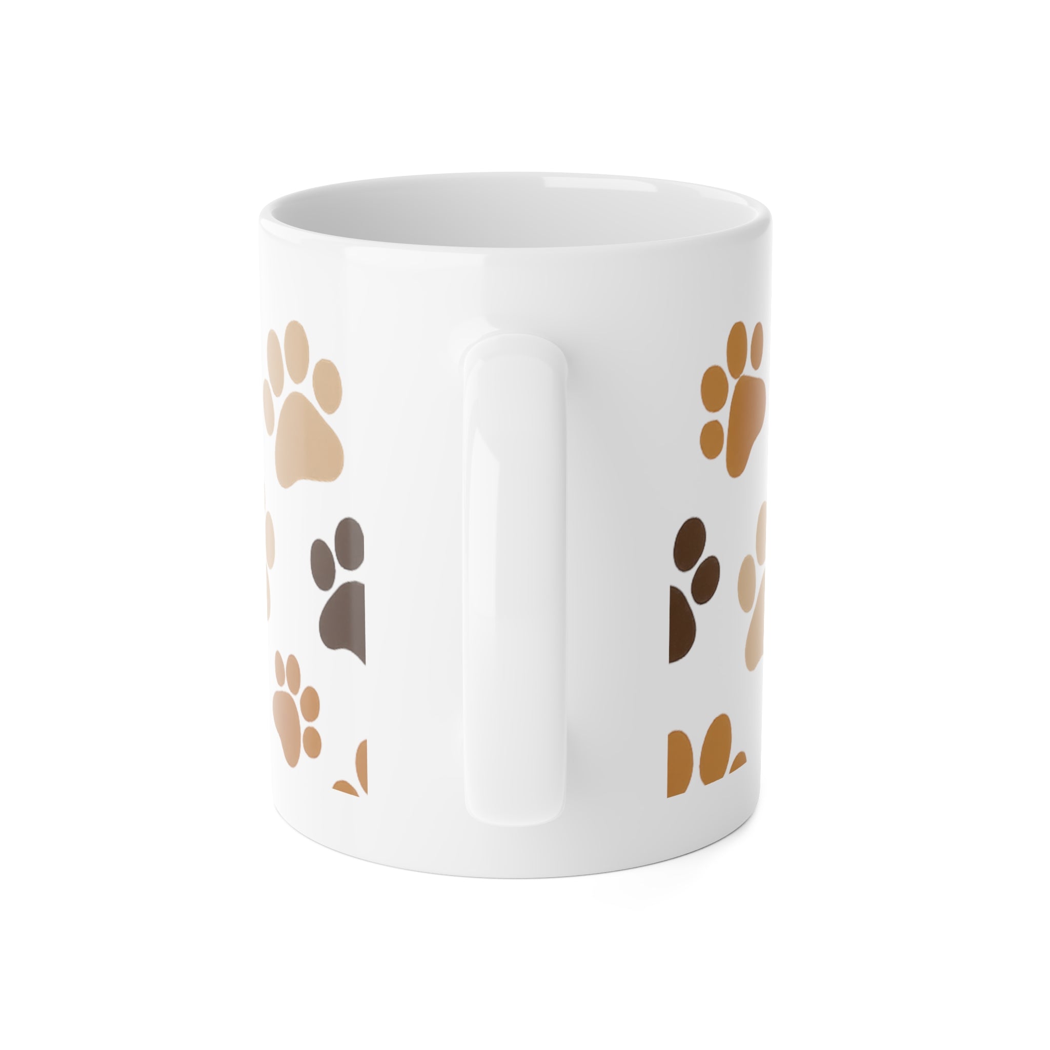 Paw Print Ceramic Mug - 11oz Cute Dog Lover Coffee Cup