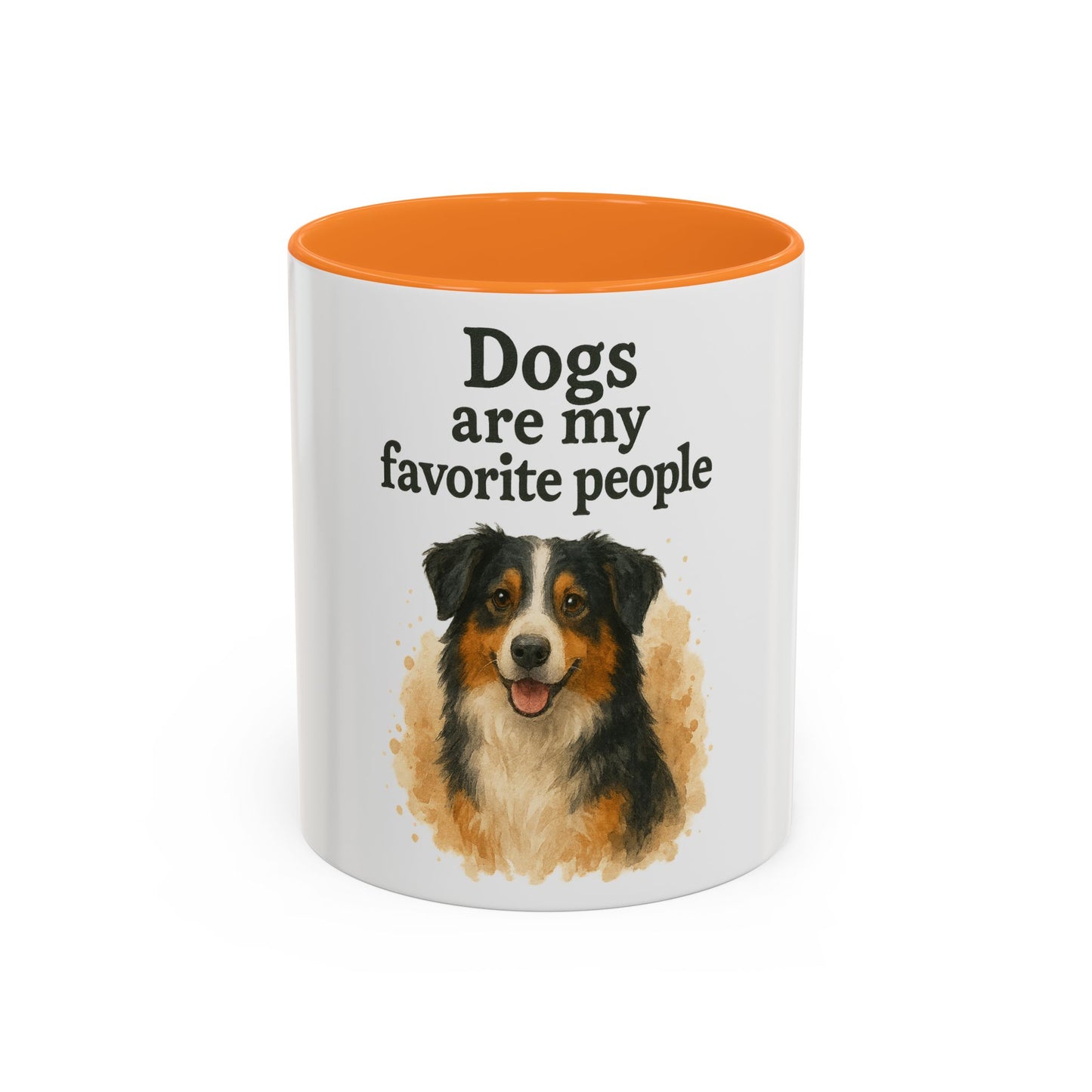 Dog Lovers Colorful Mug - "Dogs are my favorite people" - 11oz