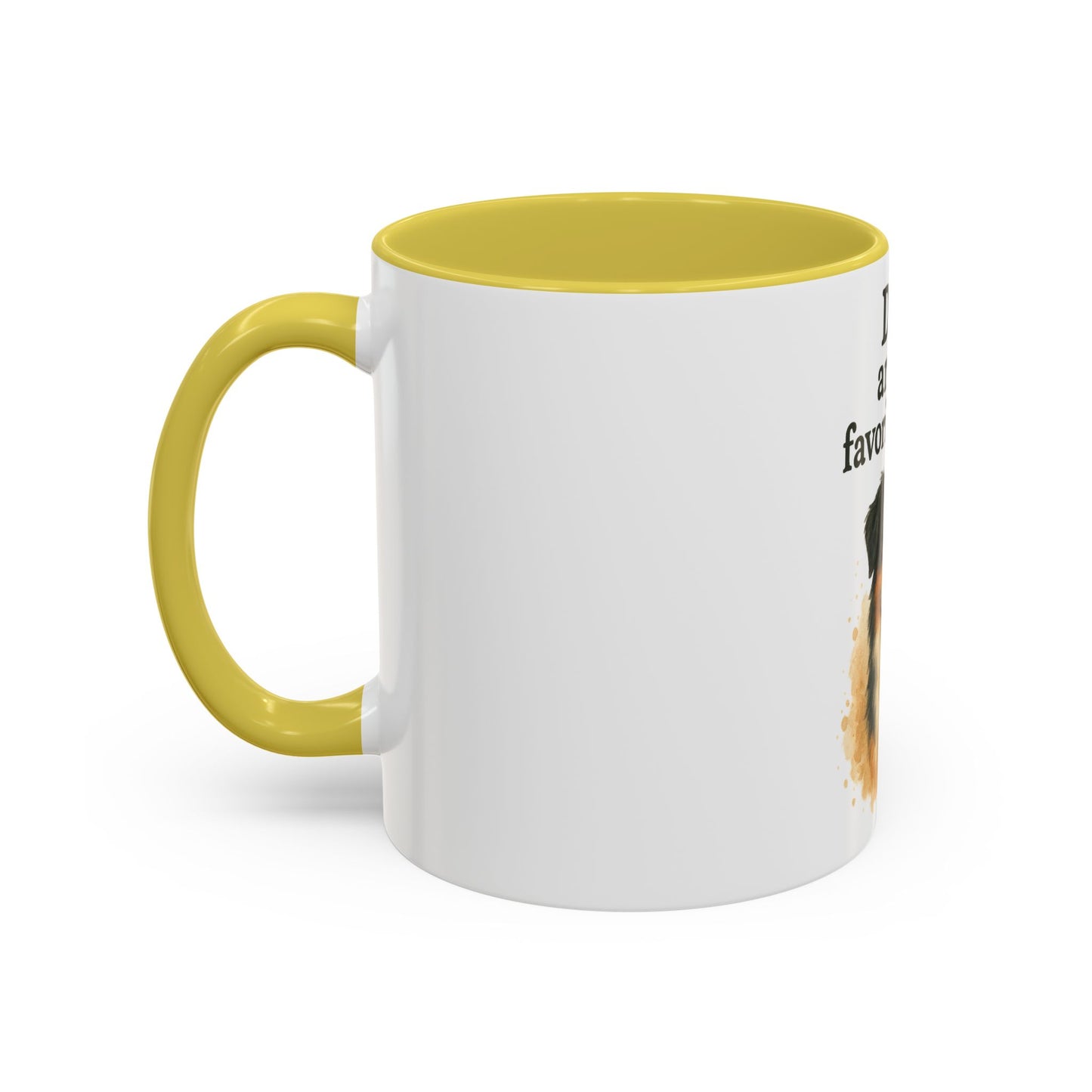 Dog Lovers Colorful Mug - "Dogs are my favorite people" - 11oz