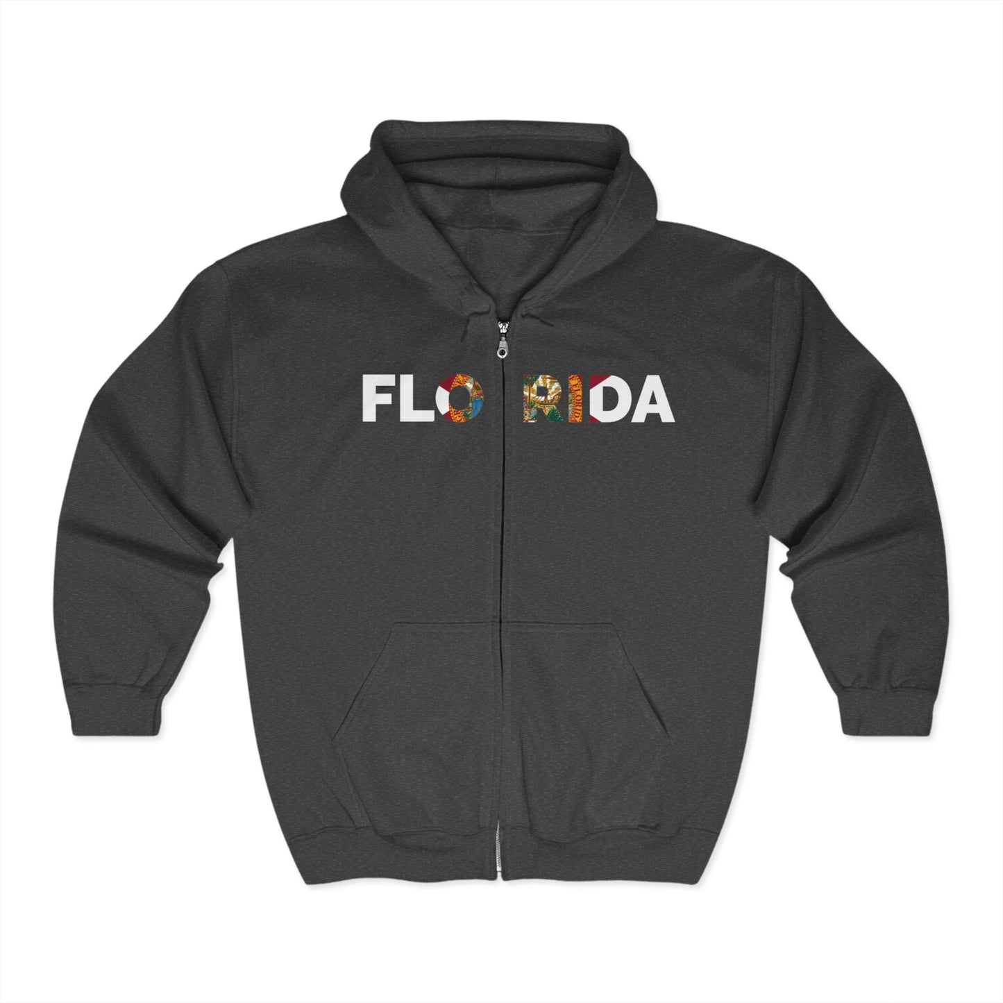 Florida Seal Graphic Unisex Heavy Blend™ Full Zip Hooded Sweatshirt