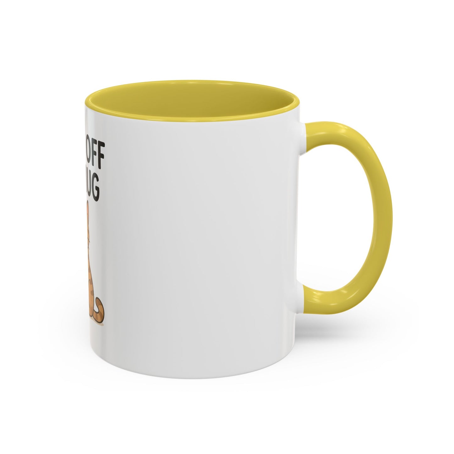 Funny Cat Mug - "Paws Off My Mug" - Colorful 11oz & 15oz Coffee Cup