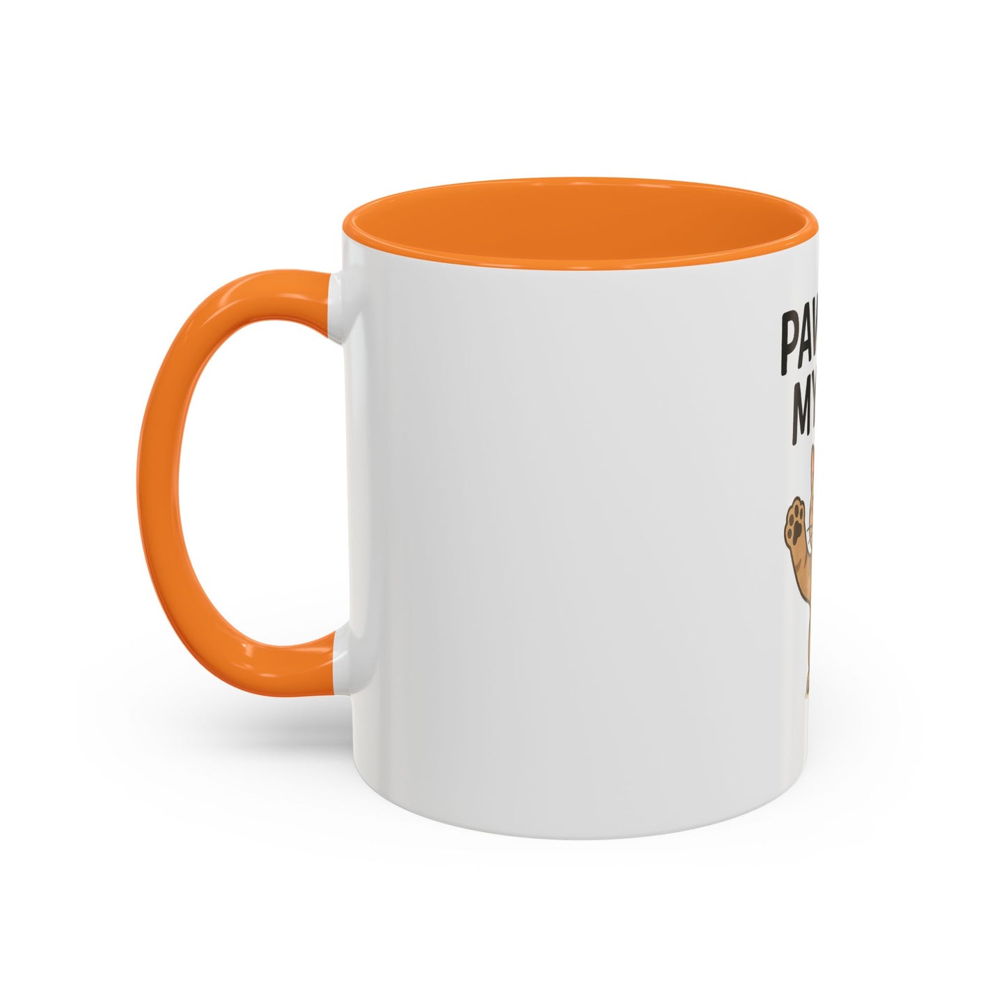 Funny Cat Mug - "Paws Off My Mug" - Colorful 11oz & 15oz Coffee Cup
