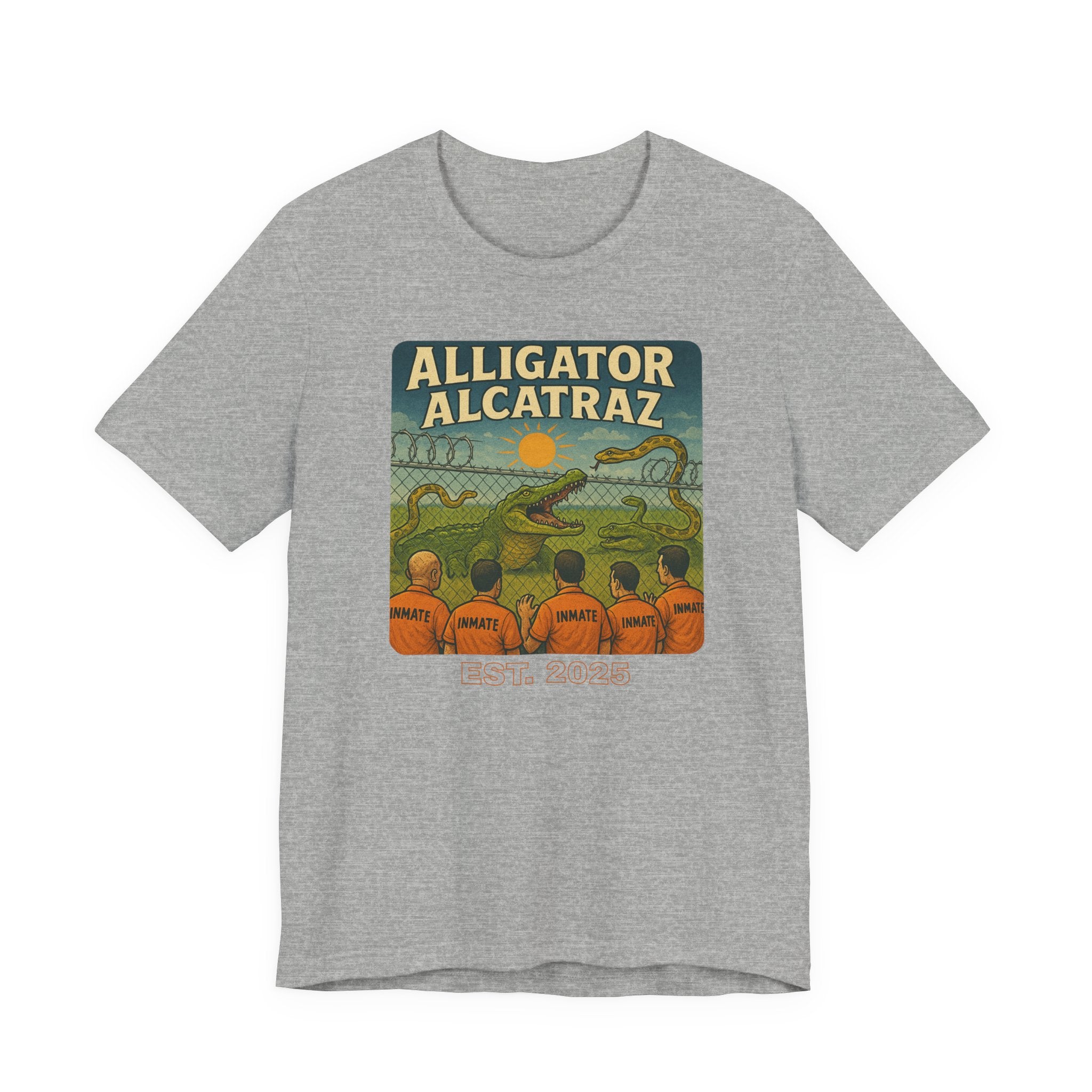 Vintage Alligator Alcatraz Tee: Fun Graphic Tee