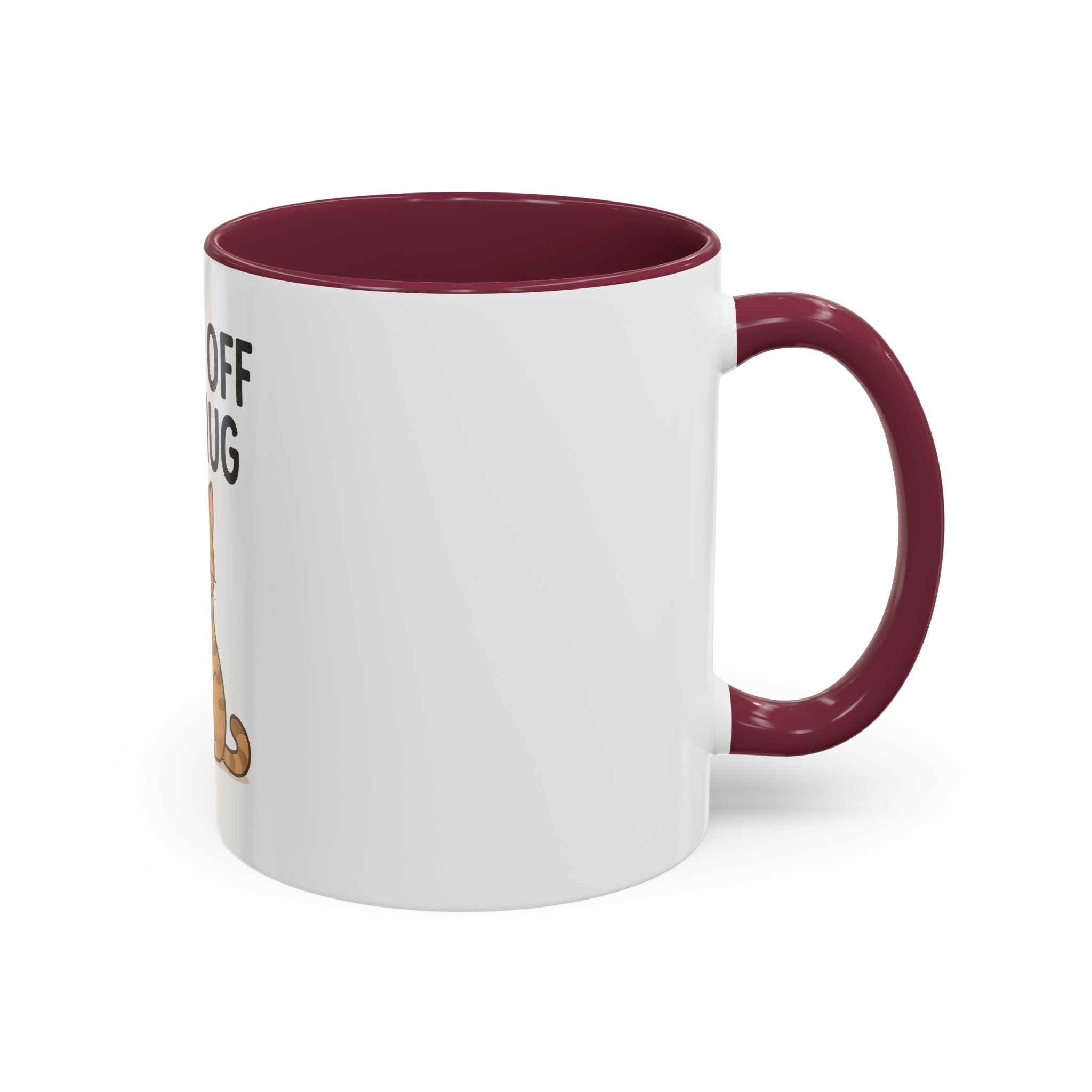 Funny Cat Mug - "Paws Off My Mug" - Colorful 11oz & 15oz Coffee Cup