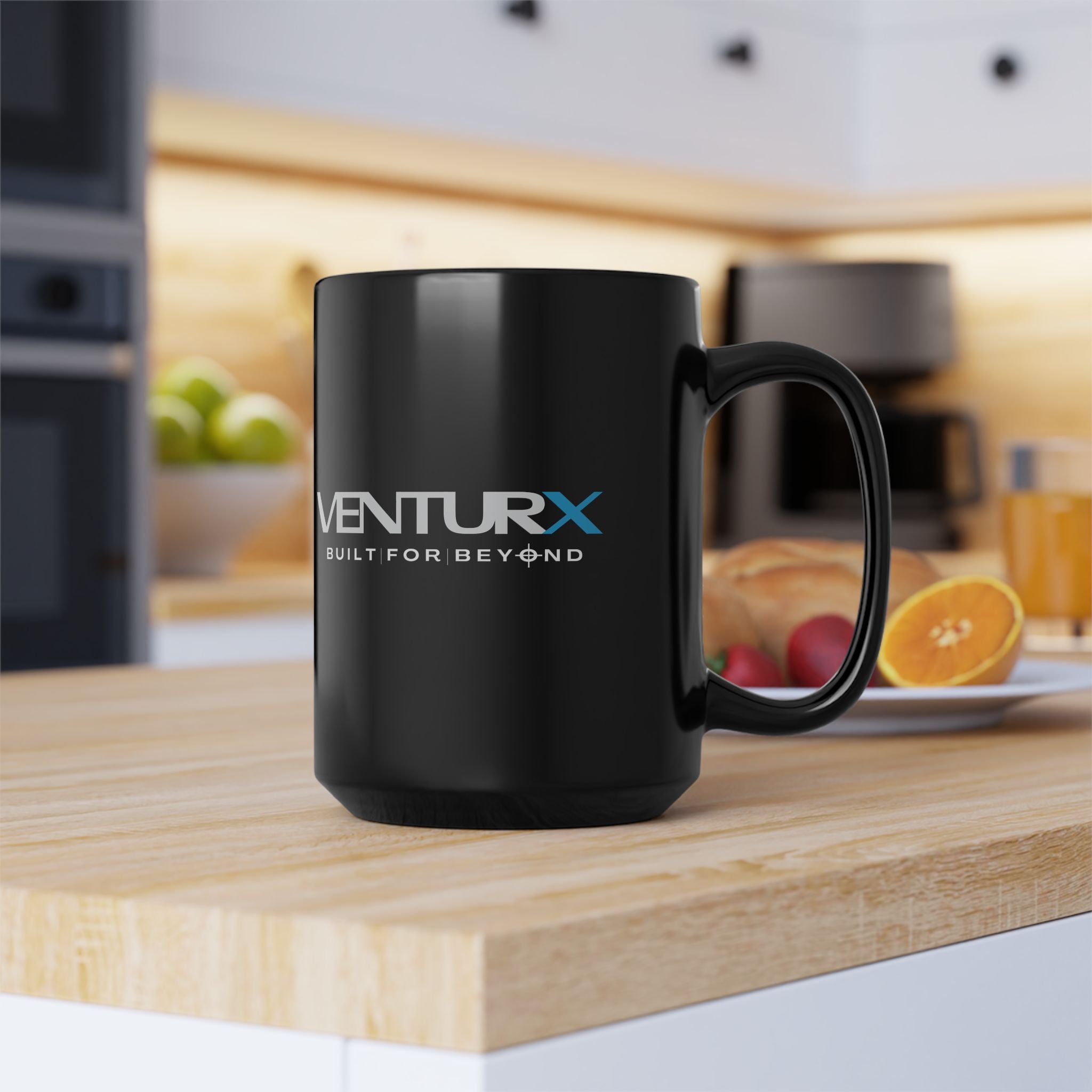 VENTURX Black Coffee Mug
