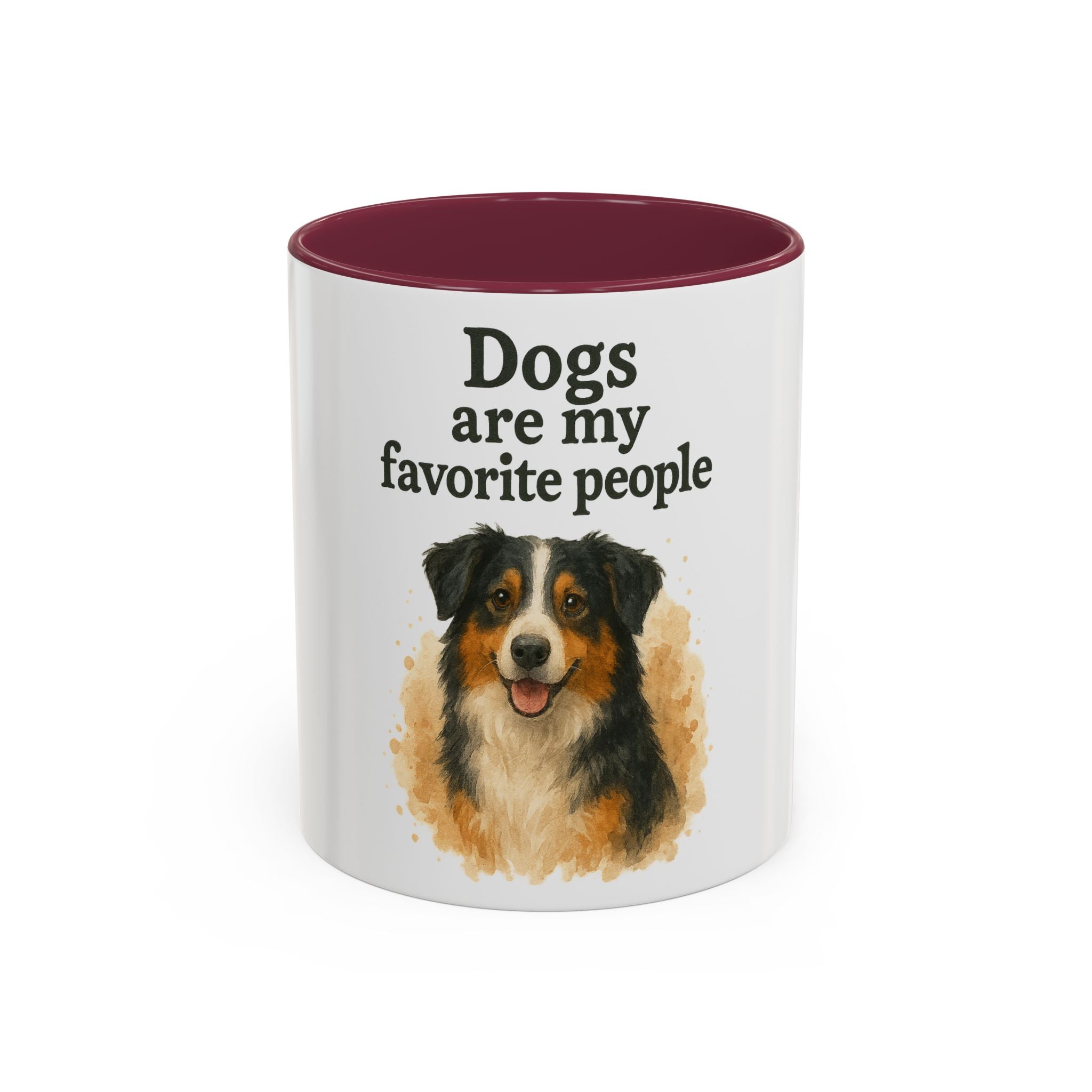 Dog Lovers Colorful Mug - "Dogs are my favorite people" - 11oz