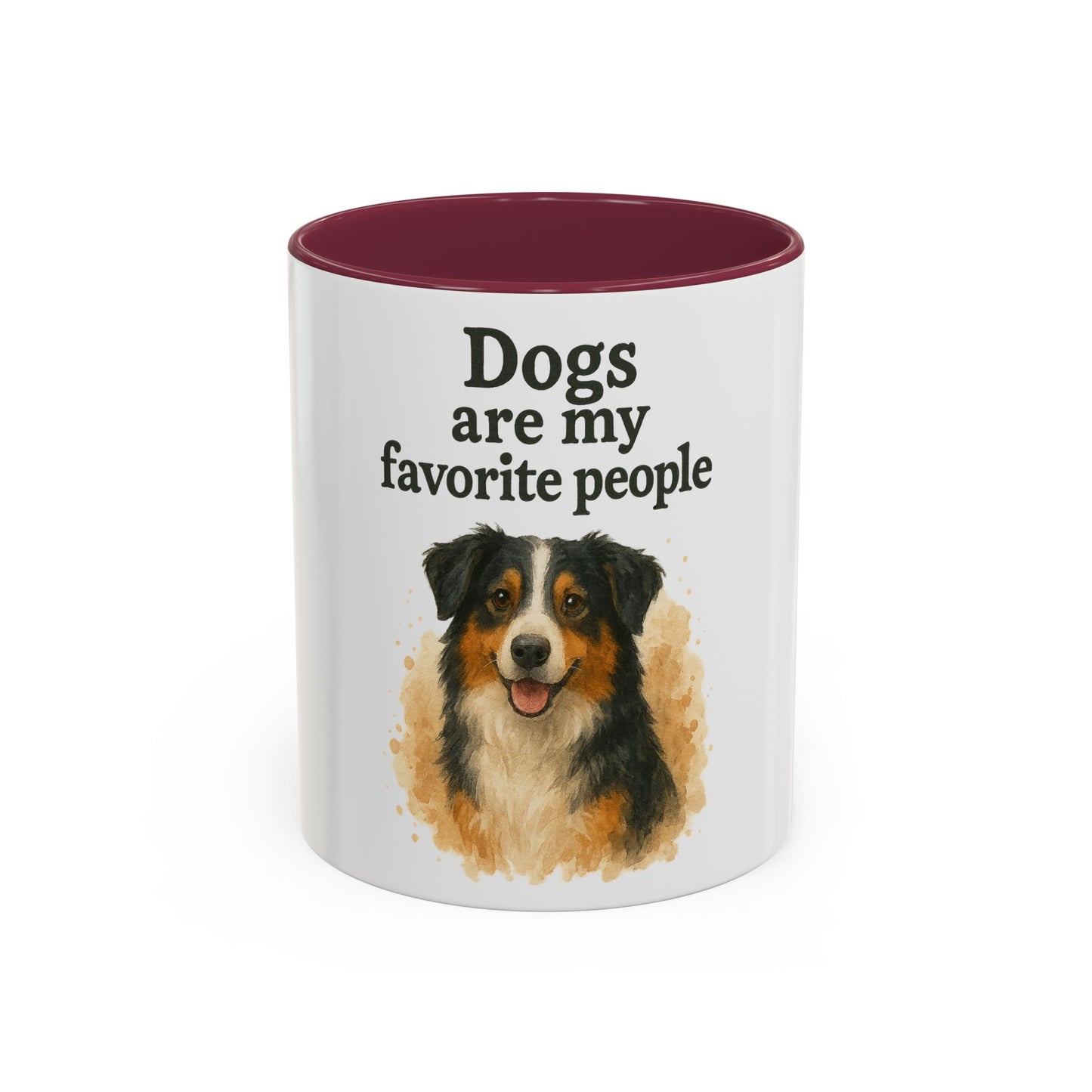 Dog Lovers Colorful Mug - "Dogs are my favorite people" - 11oz