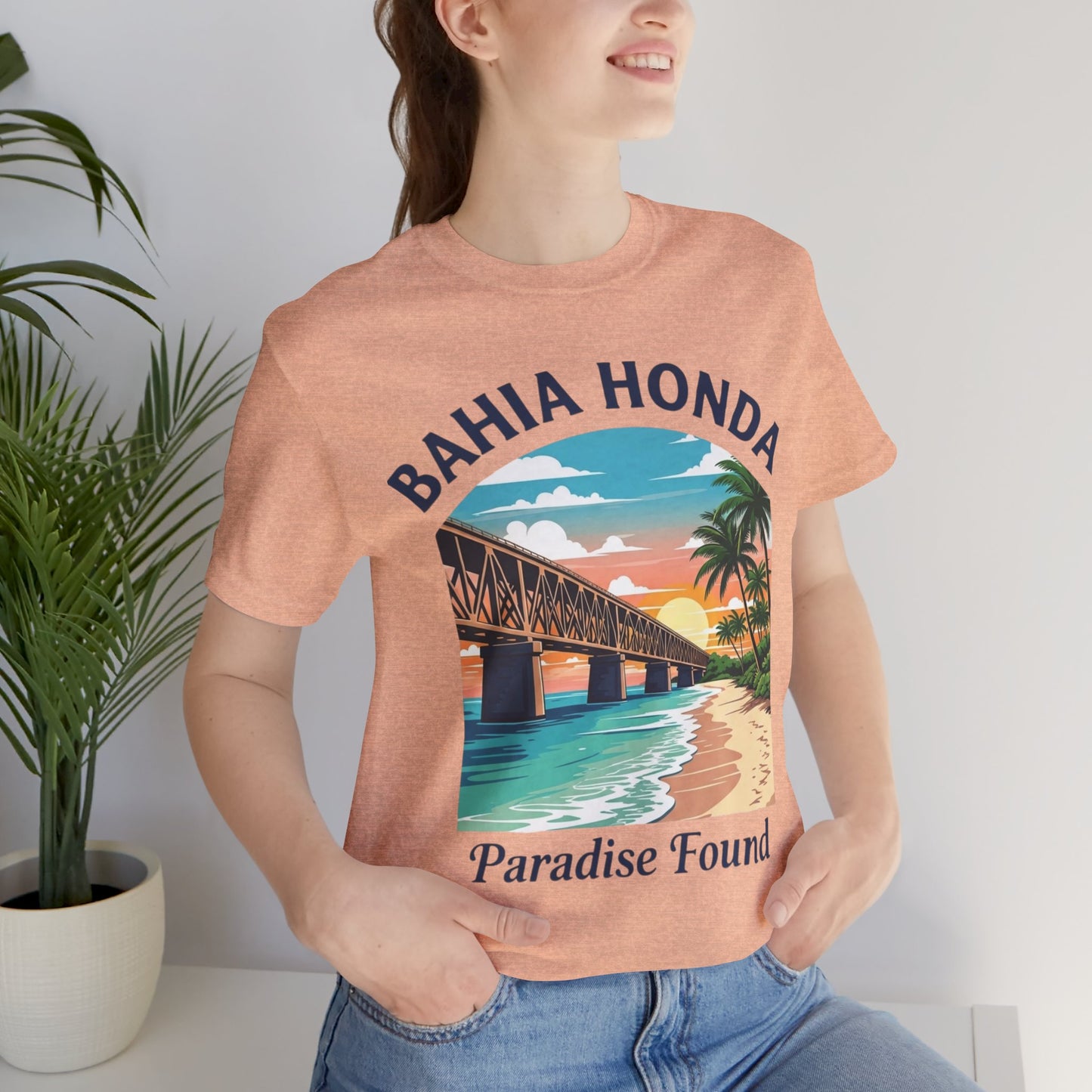 FLORIDA KEYS COLLECTION Bahia Honda Paradise Found Tee, Beach Vibes Shirt, Unisex Summer T-Shirt