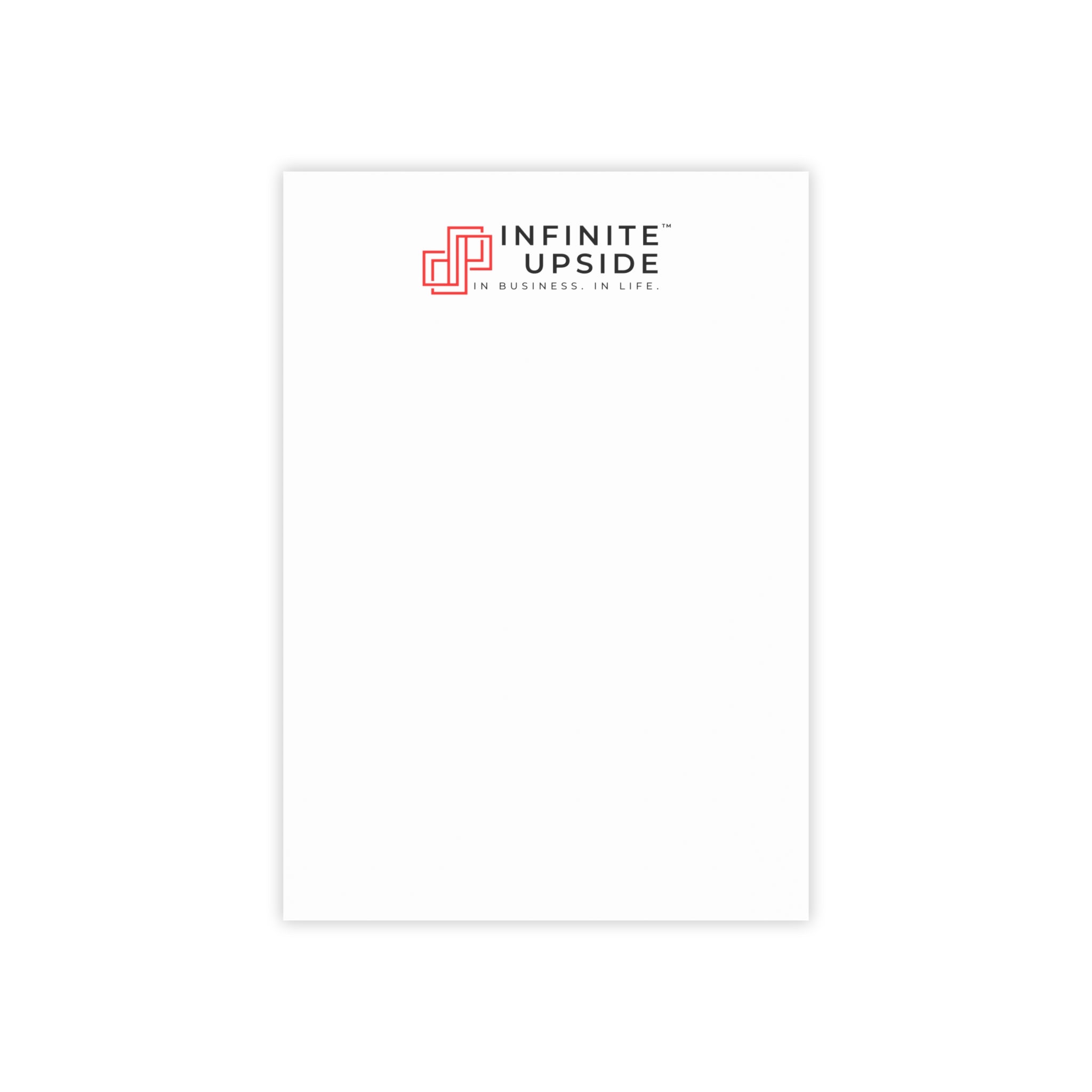 Infinite Upside™ Branded Post-It Note Pads — Corporate Logo Sticky Notes