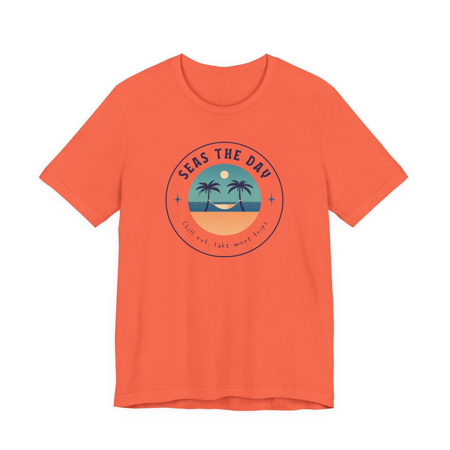 Seas the Day Tee - Unisex Jersey Short Sleeve Shirt for Beach Lovers