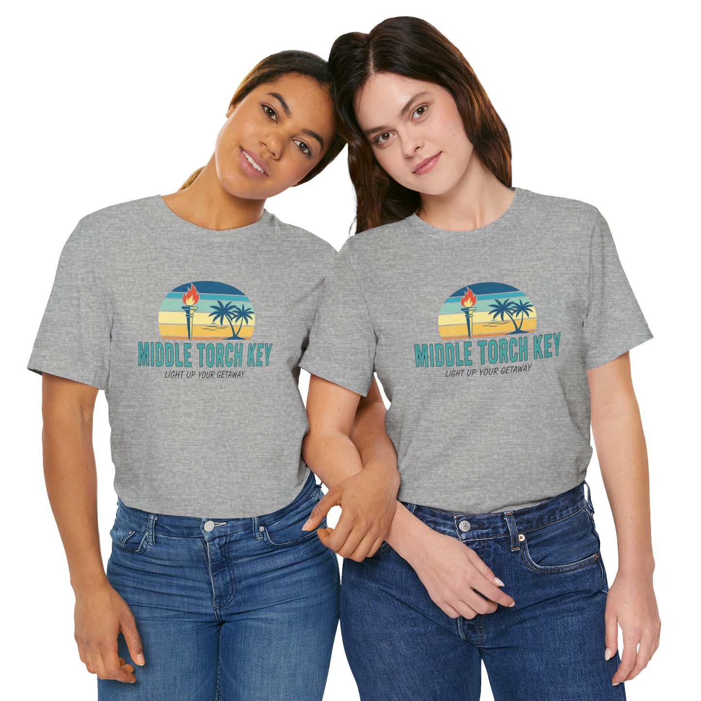 FLORIDA KEYS COLLECTION Middle Torch Key Design, Casual Summer Tee, Beachwear