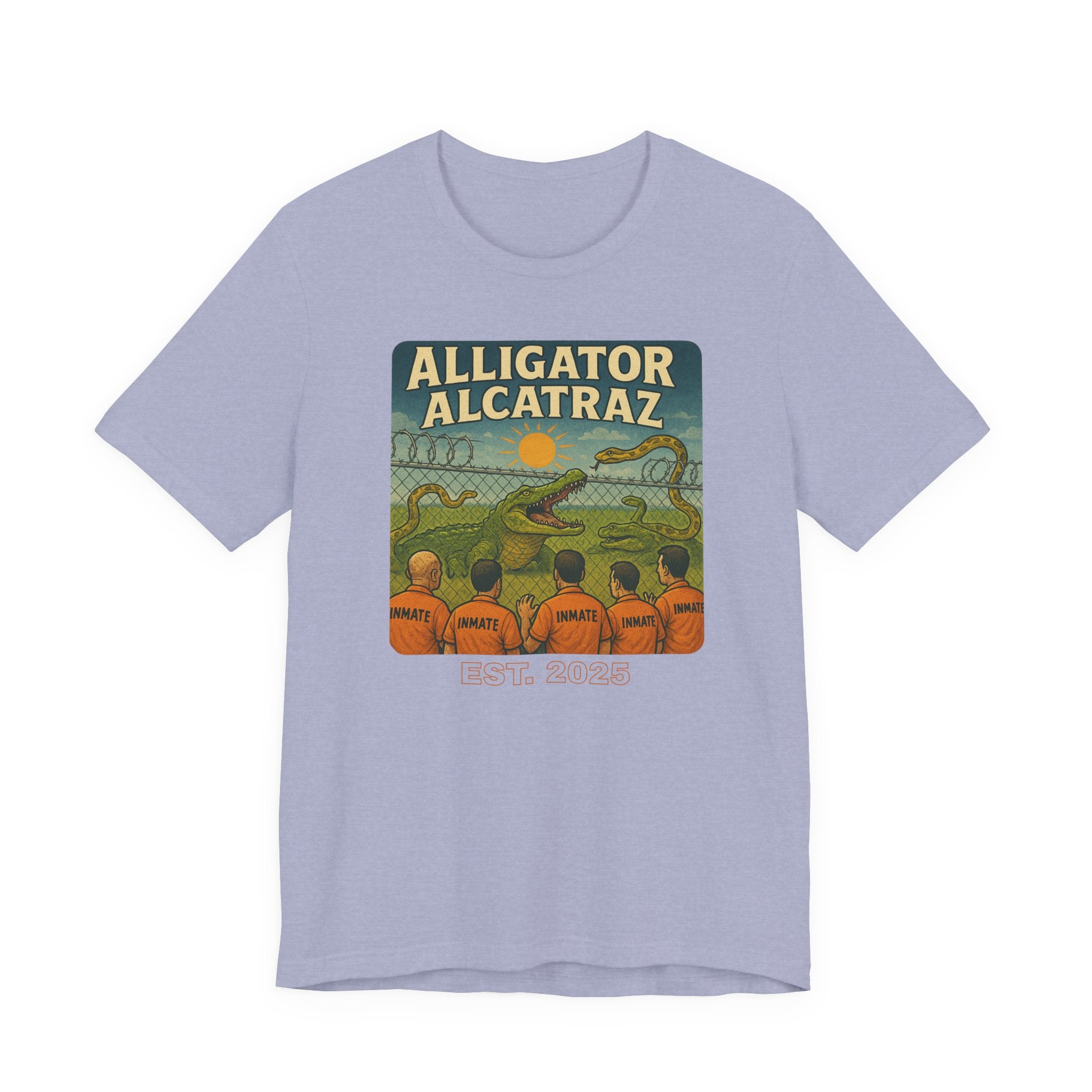 Vintage Alligator Alcatraz Tee: Fun Graphic Tee