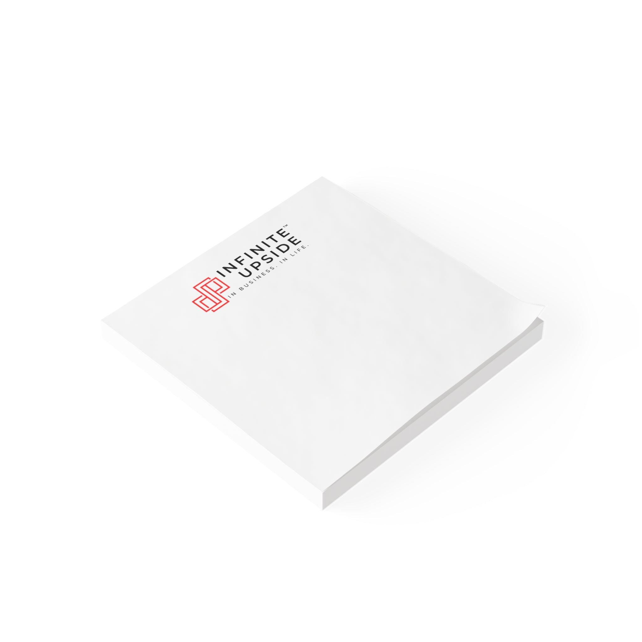 Infinite Upside™ Branded Post-It Note Pads — Corporate Logo Sticky Notes