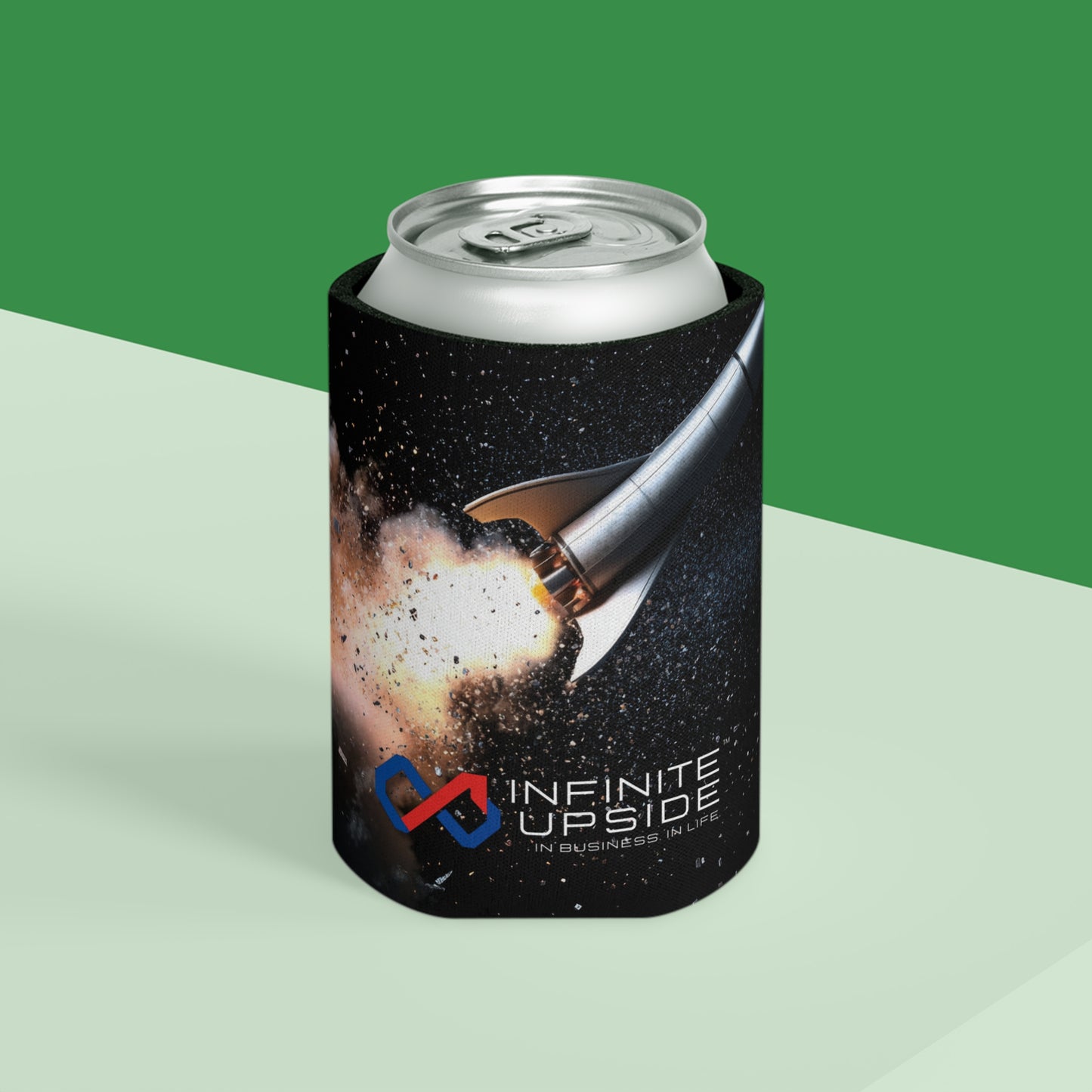 INFINITE UPSIDE™ Rocket Launch Can Cooler – Insulated Beverage Koozie