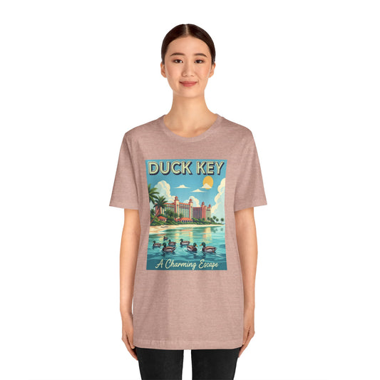 FLORIDA KEYS COLLECTION Vintage Duck Key Escape Tee, Relaxed Summer Vibe Shirt, Travel Themed Unisex Tee