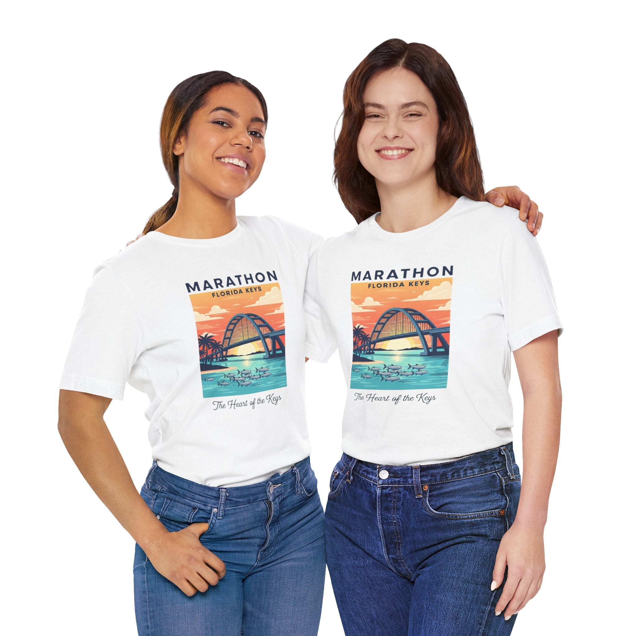 FLORIDA KEYS COLLECTION Florida Keys Marathon Tee, Vintage Beach Shirt, Summer Travel Tee, Vacation Gift, Unisex Graphic T-Shirt