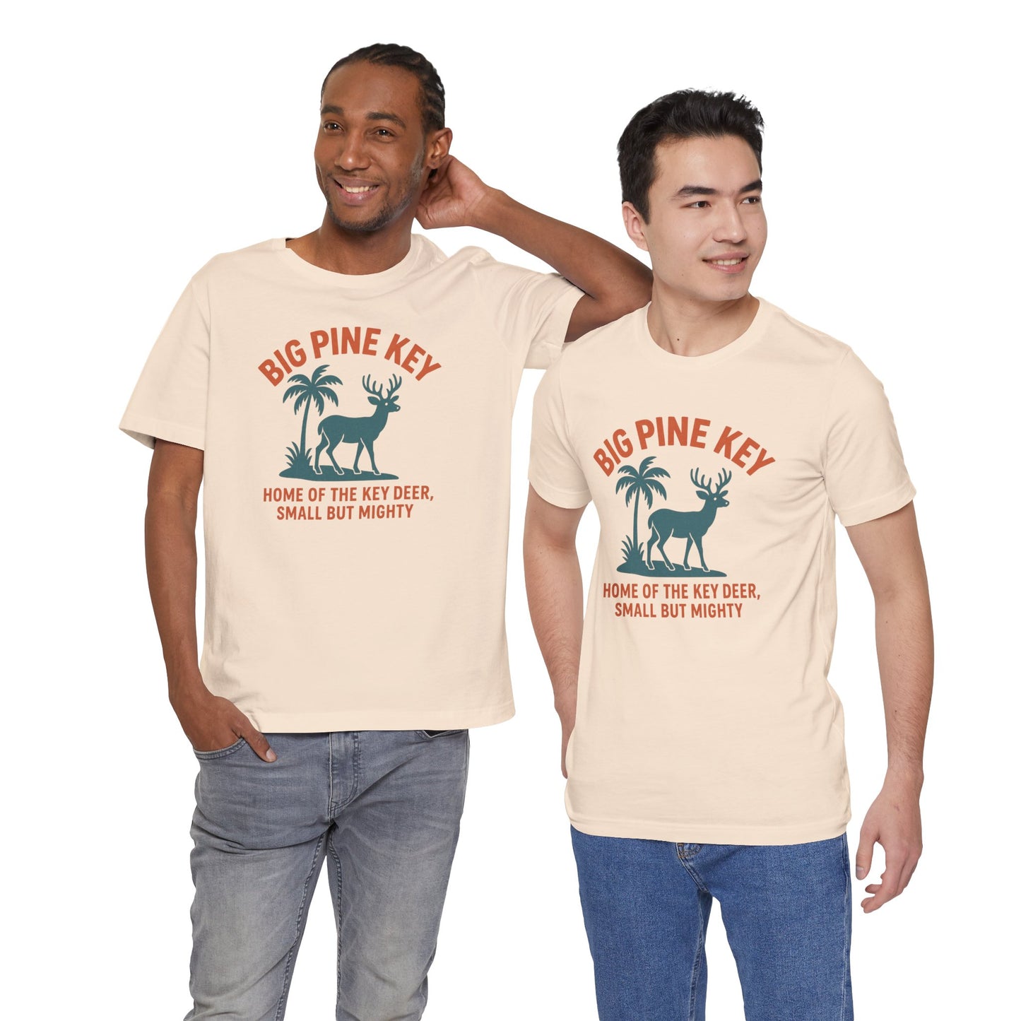 FLORIDA KEYS COLLECTION Big Pine Key Unisex Tee – Home of the Key Deer, Relaxed Fit Casual Shirt