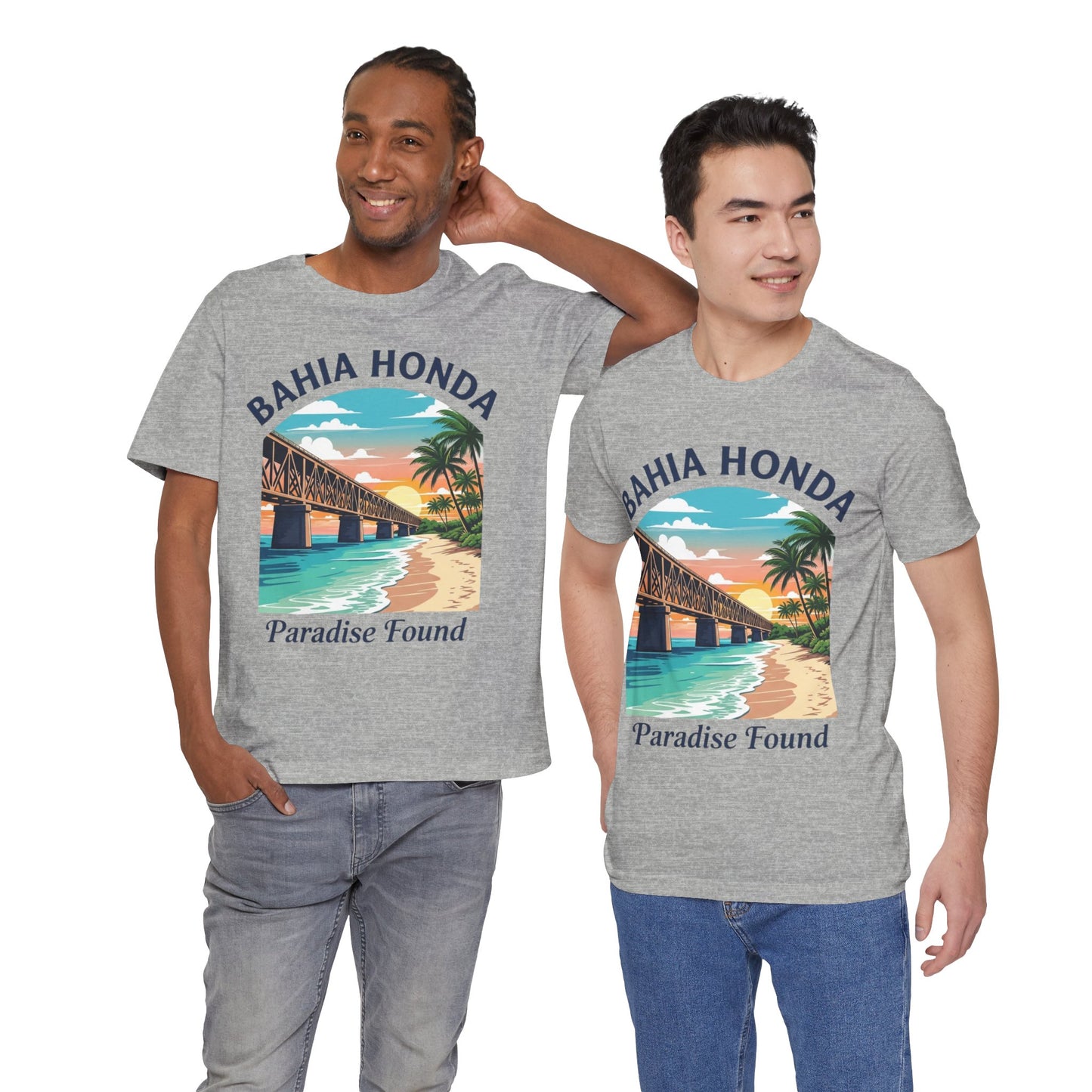 FLORIDA KEYS COLLECTION Bahia Honda Paradise Found Tee, Beach Vibes Shirt, Unisex Summer T-Shirt