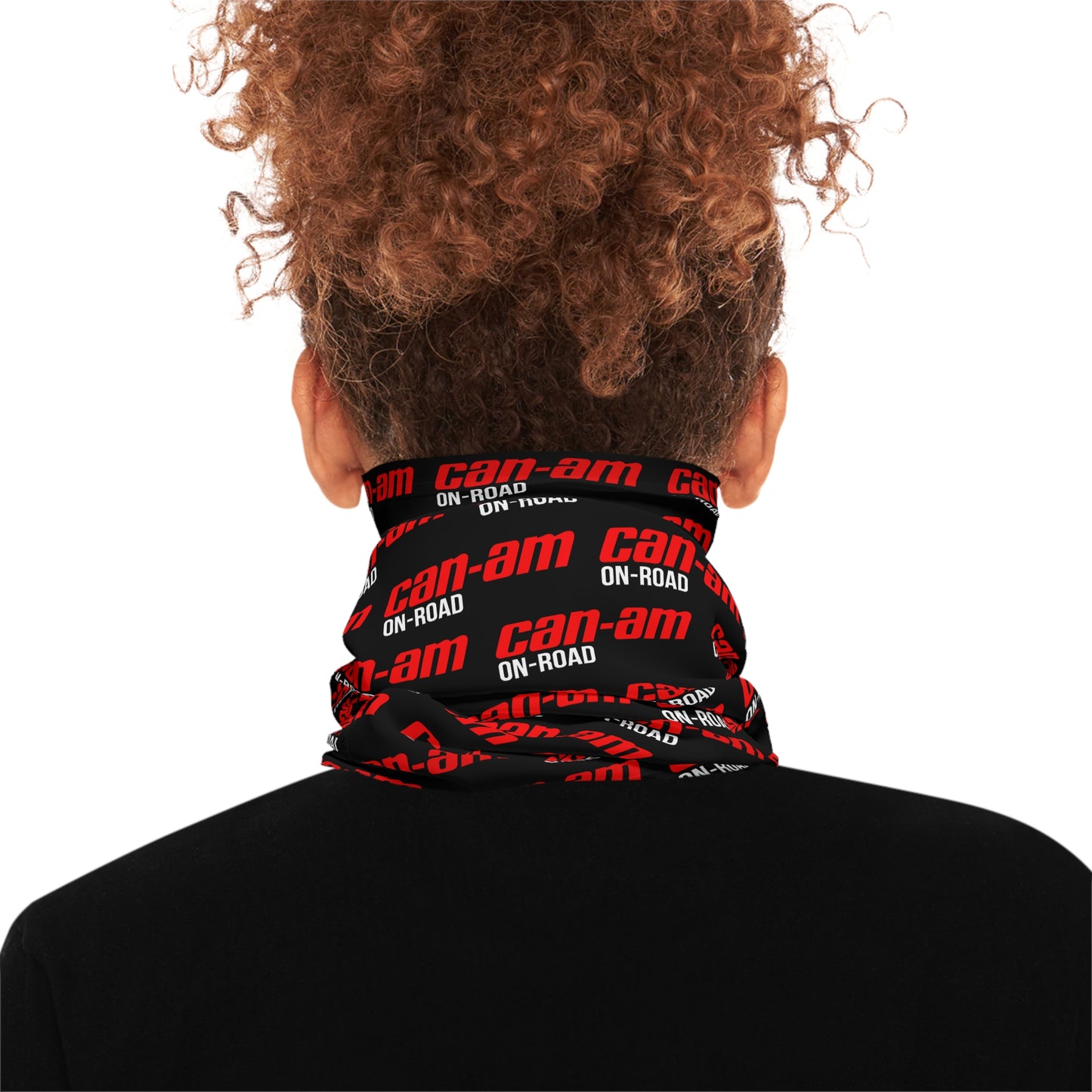 CAN-AM CORE Logo Neck Gaiter — CAN-AM On-Road Red Pattern Face Shield