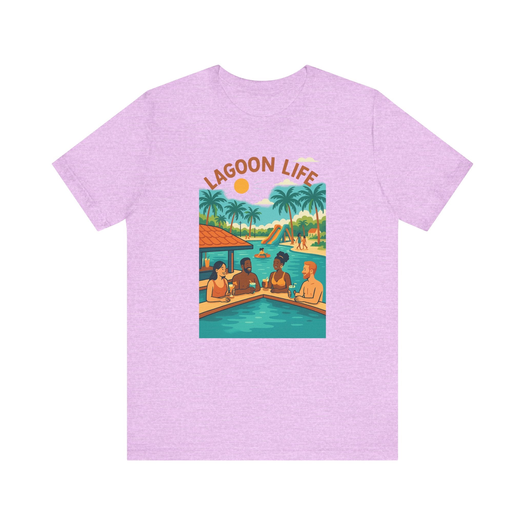 Lagoon Life Tee - Chill Vibe Unisex Short Sleeve T-Shirt, Summer Casual Wear