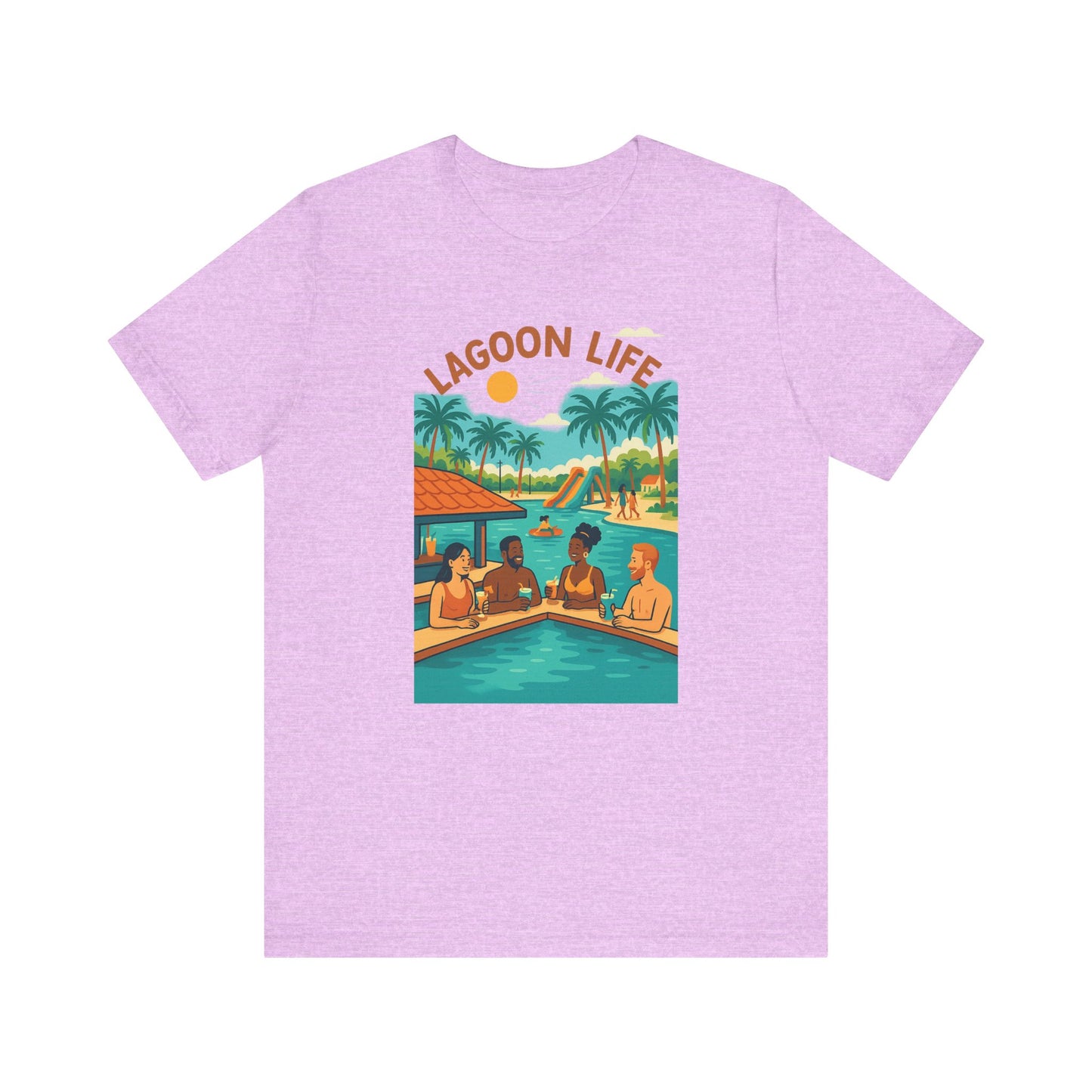 Lagoon Life Tee - Chill Vibe Unisex Short Sleeve T-Shirt, Summer Casual Wear