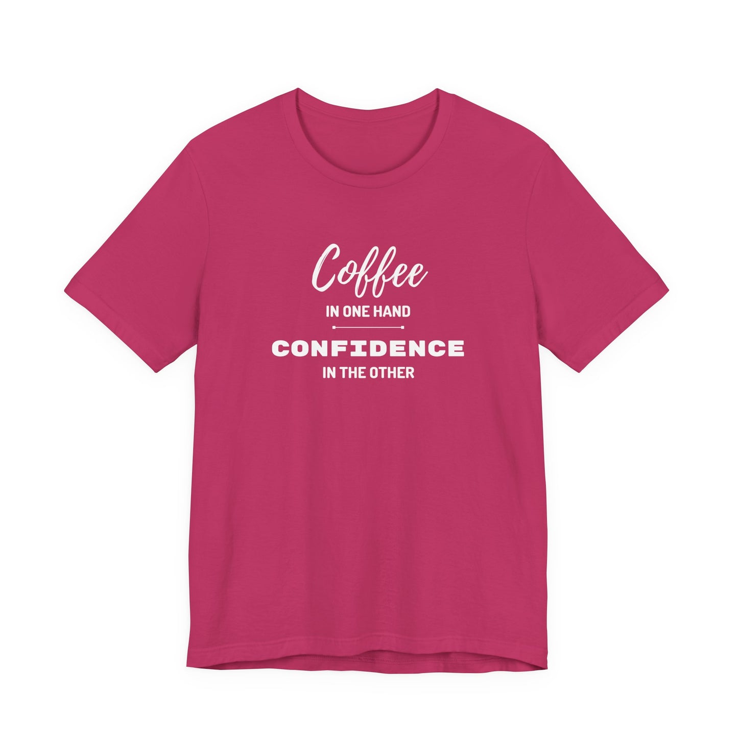 Coffee & Confidence Unisex Jersey Tee