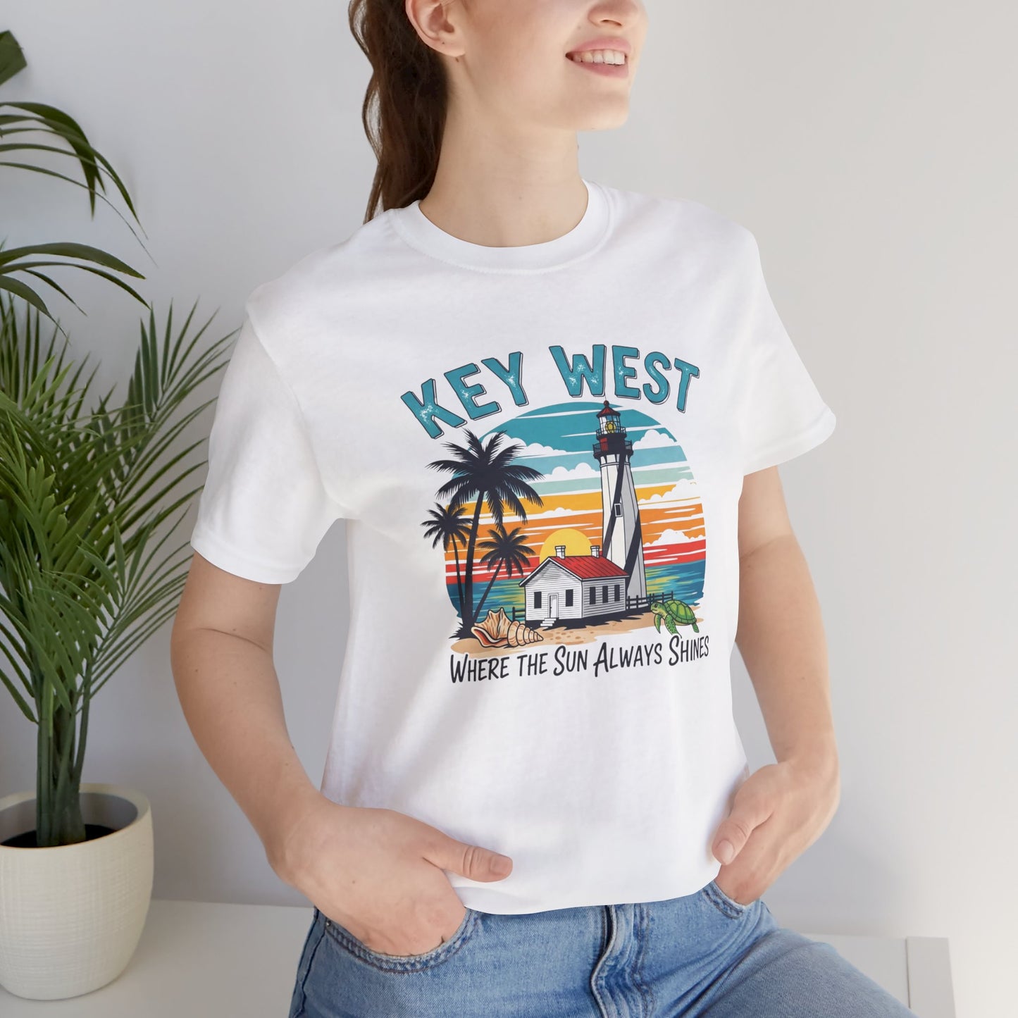 FLORIDA KEYS COLLECTION Key West Sunset Tee: Tropical Vibes Shirt for Beach Lovers