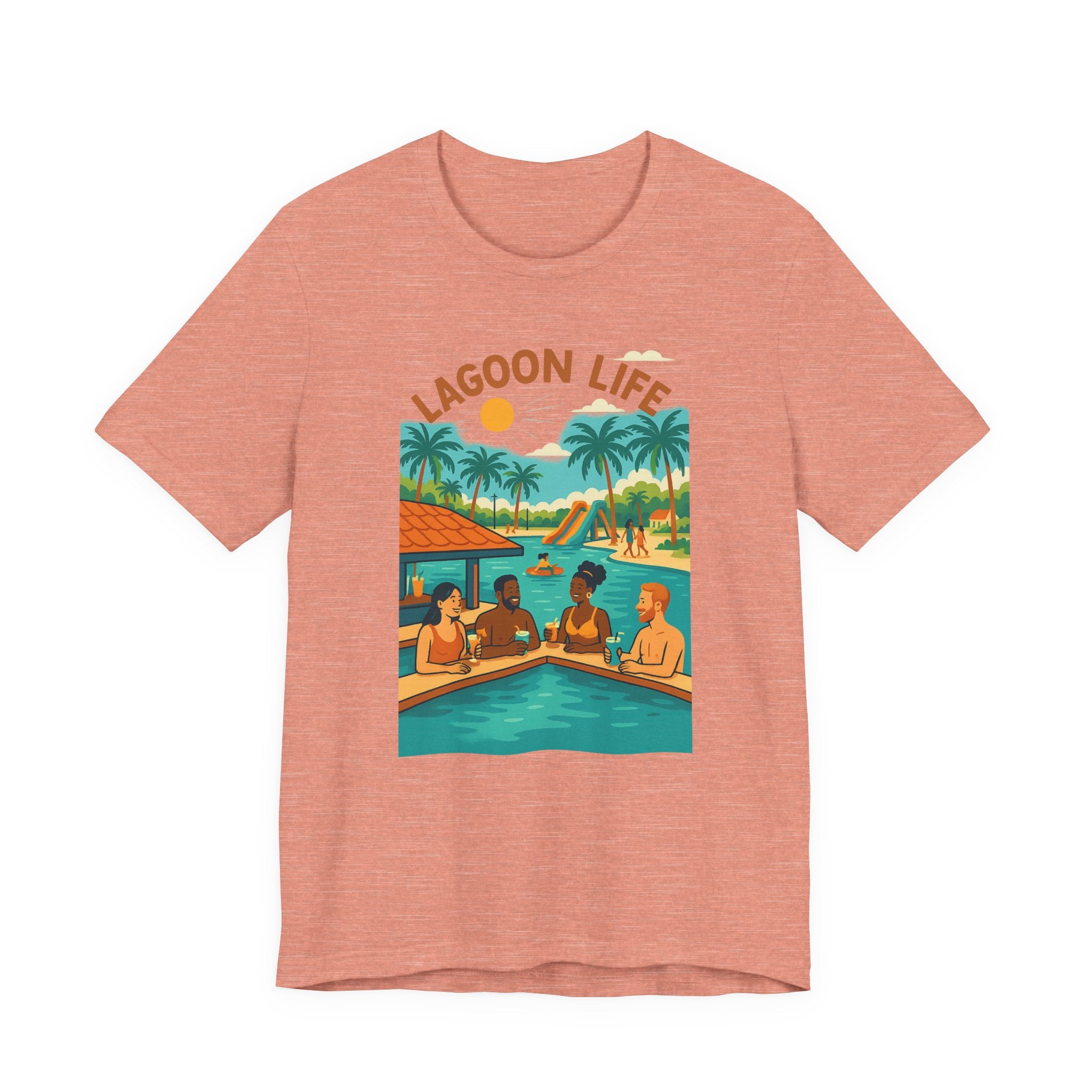 Lagoon Life Tee - Chill Vibe Unisex Short Sleeve T-Shirt, Summer Casual Wear