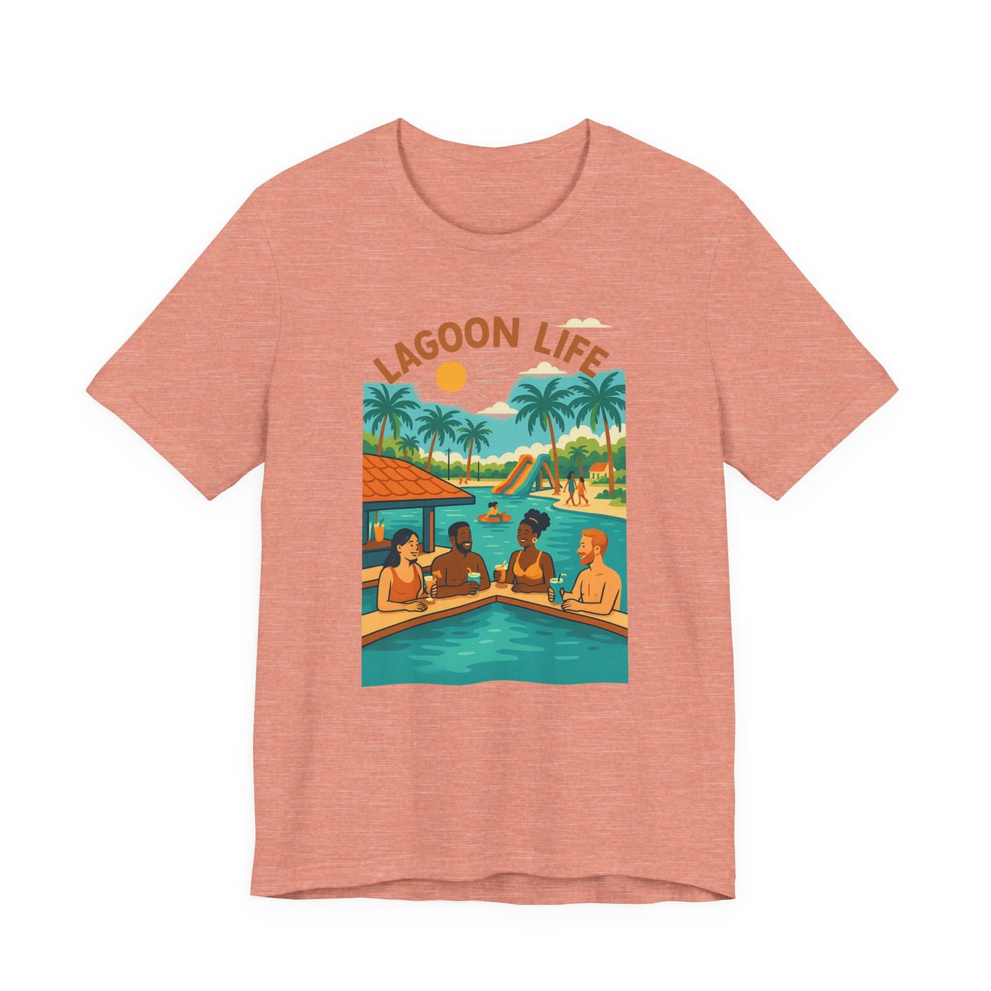 Lagoon Life Tee - Chill Vibe Unisex Short Sleeve T-Shirt, Summer Casual Wear