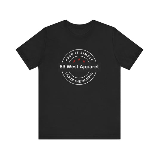 83 West Apparel Keep It Simple Unisex Jersey Tee – Live in the Moment