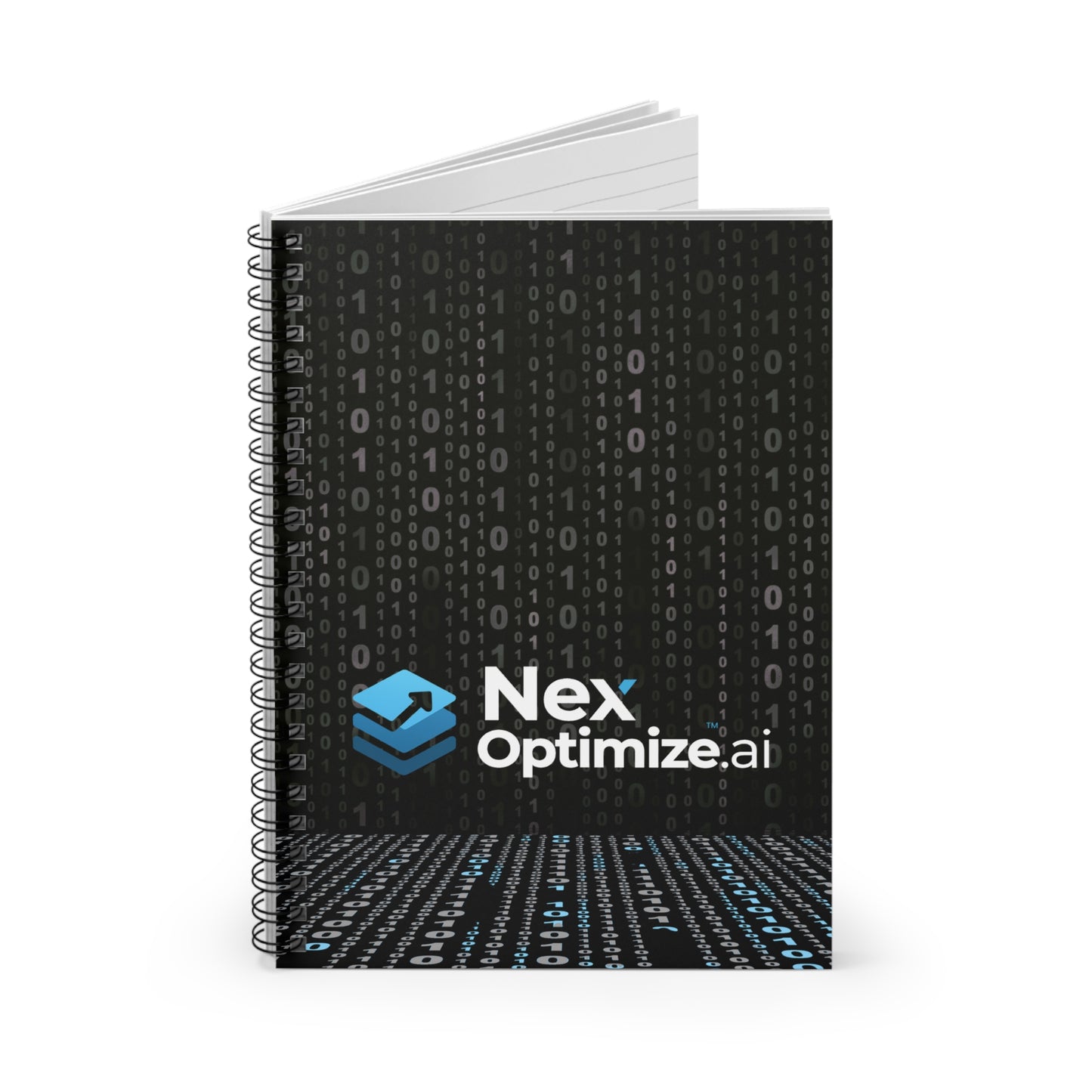 NexOptimize.ai Digital Code Spiral Notebook