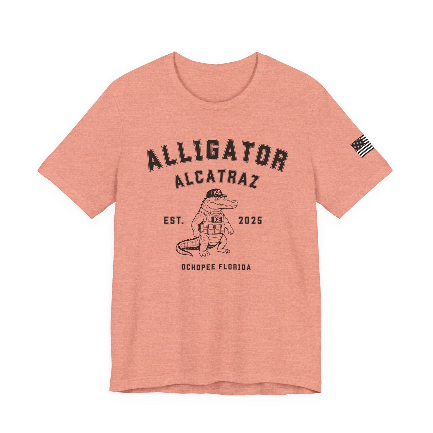 Alligator Alcatraz Tee, Funny Graphic T-Shirt, Florida Souvenir