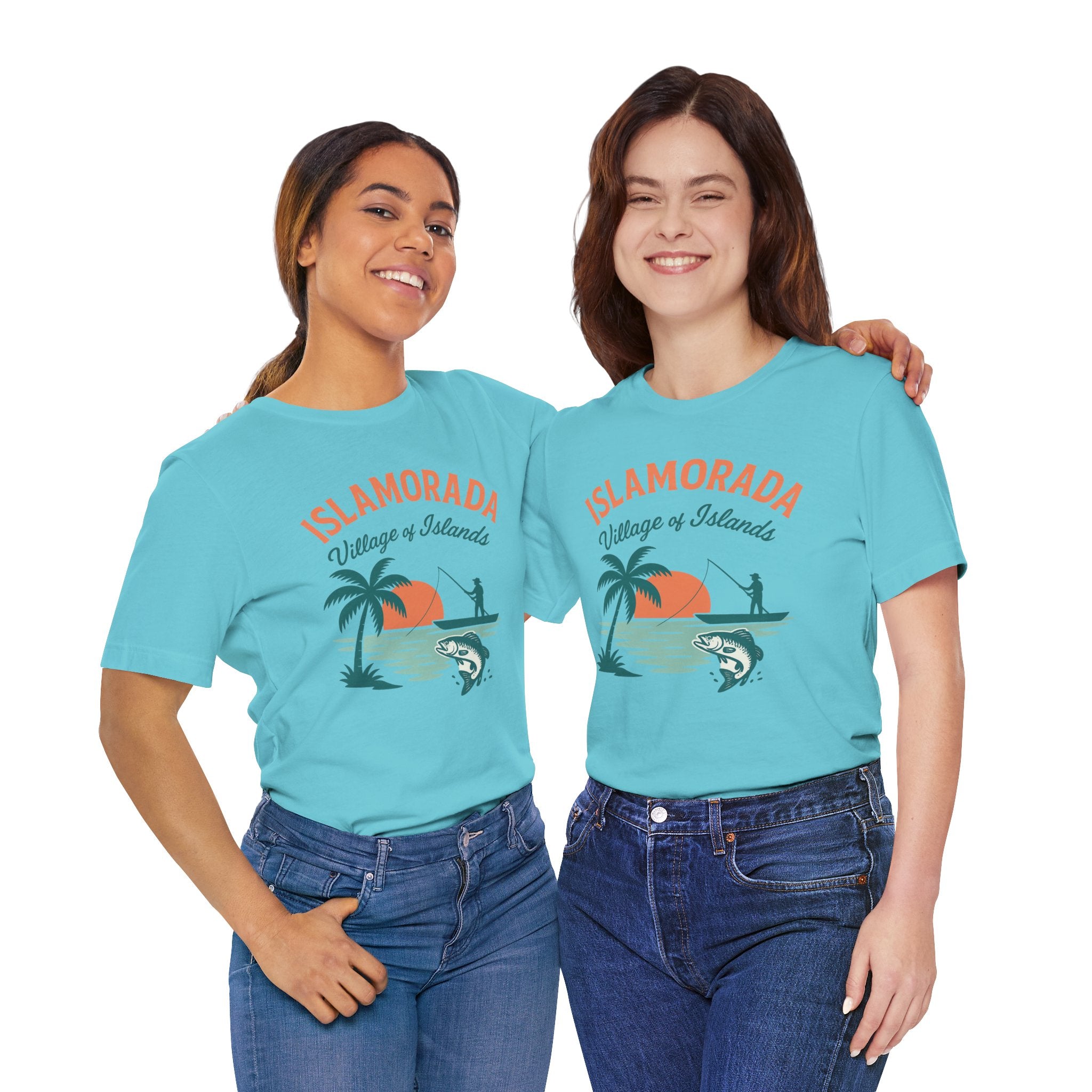 FLORIDA KEYS COLLECTION Islamorada Sunset Fishing Tee, Relaxed Beachwear, Gift for Fishermen, Casual Summer Shirt