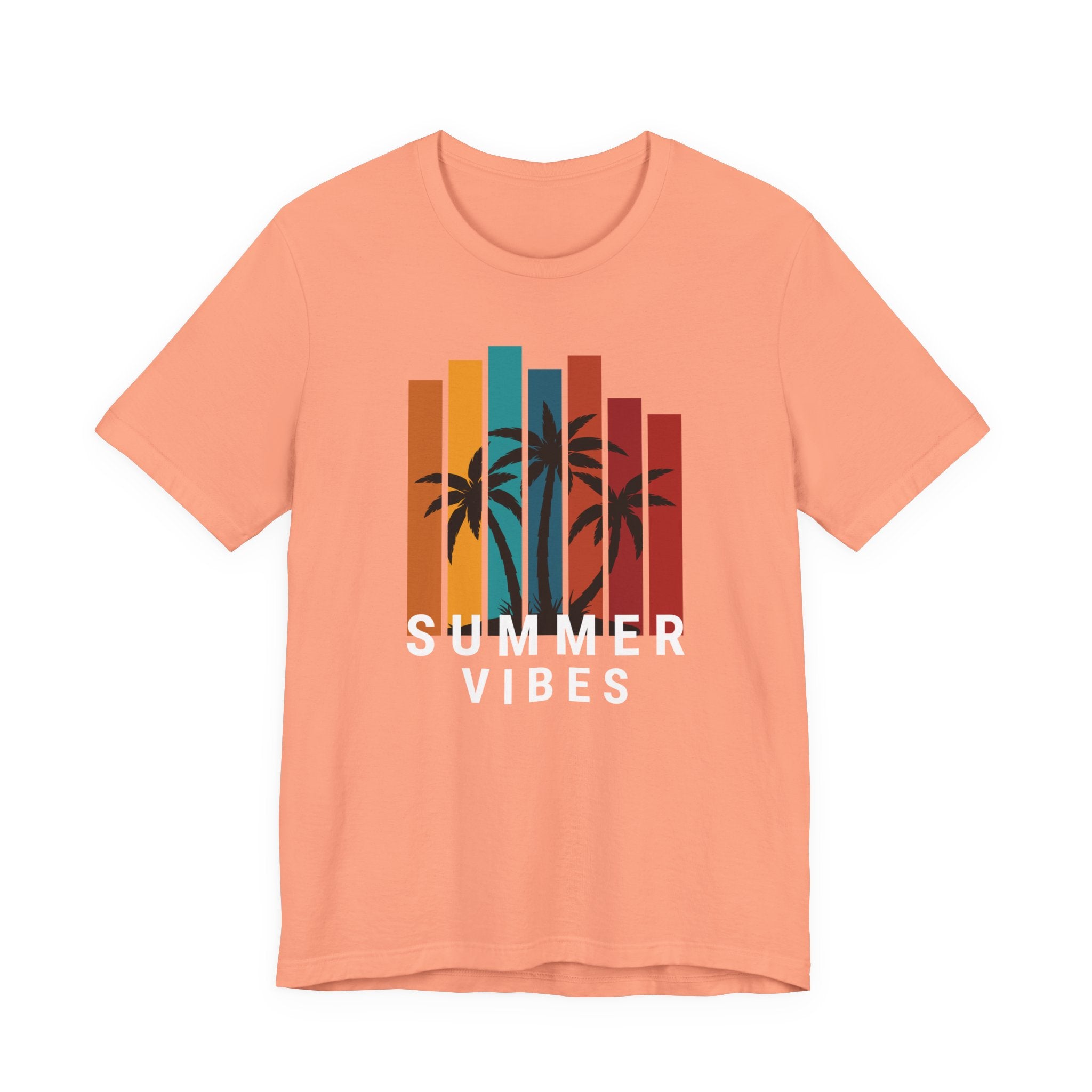 Summer Vibes Unisex Jersey Tee with Palm Design