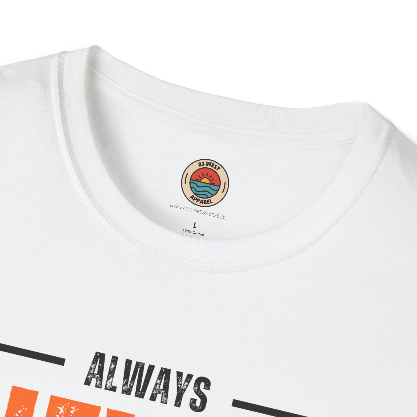 Unisex Never Give Up T-Shirt - Stay Strong Inspirational Tee