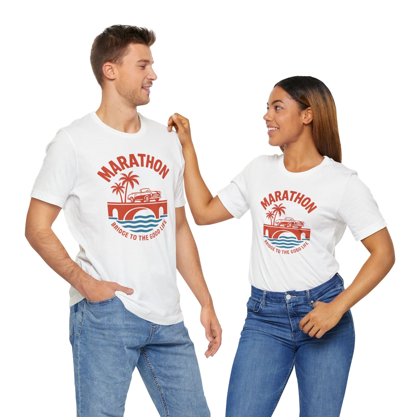 FLORIDA KEYS COLLECTION Marathon Beach Vibes Tee | Unisex Jersey Tee, Summer Fashion