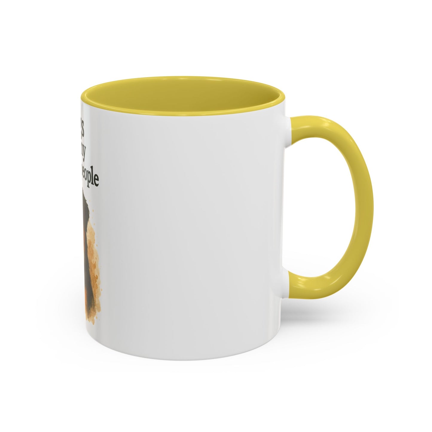 Dog Lovers Colorful Mug - "Dogs are my favorite people" - 11oz