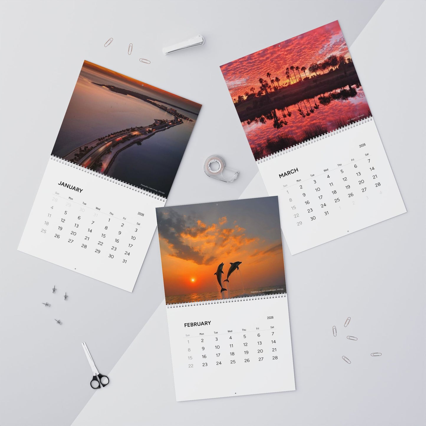 2026 Wall Calendar – Florida Sunsets