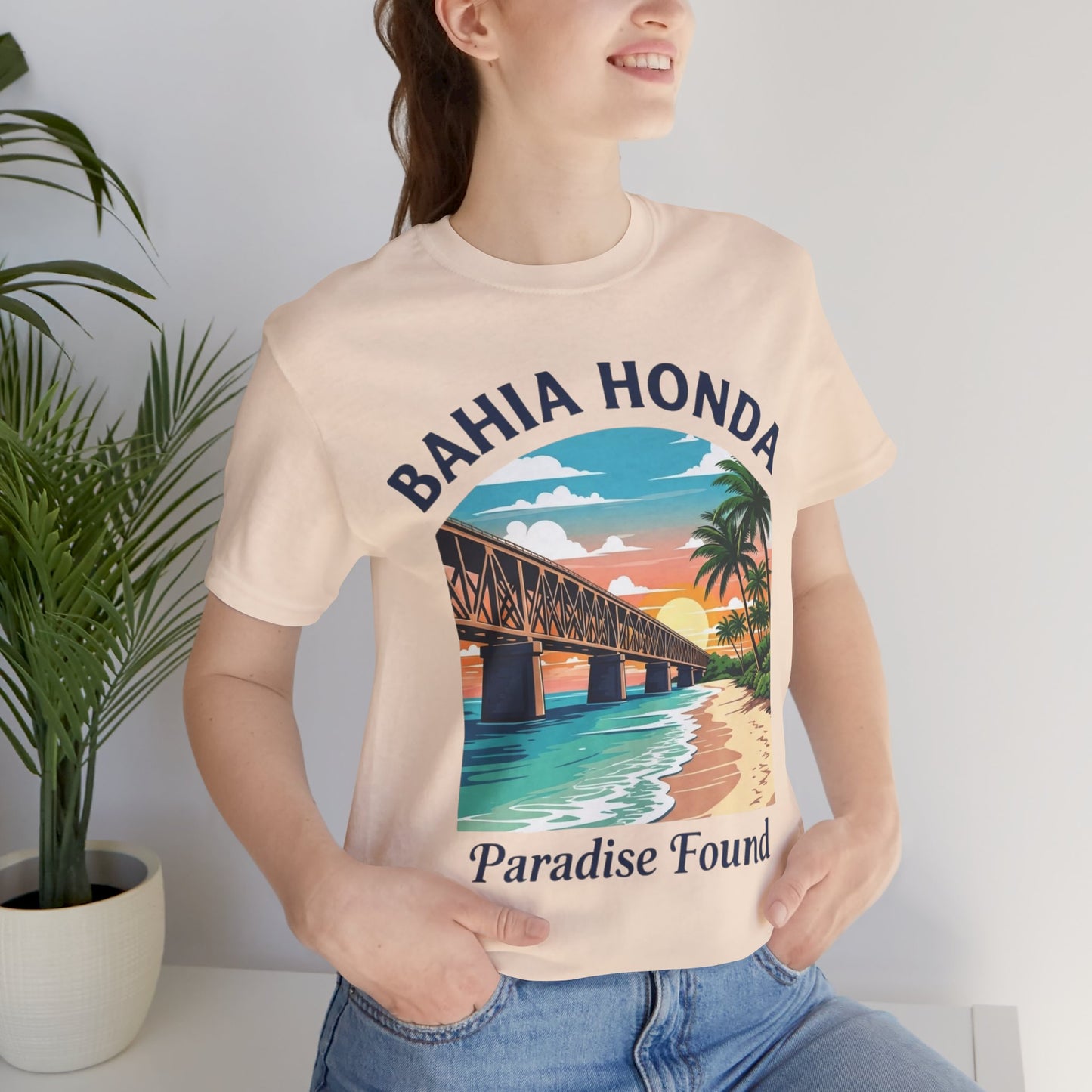 FLORIDA KEYS COLLECTION Bahia Honda Paradise Found Tee, Beach Vibes Shirt, Unisex Summer T-Shirt