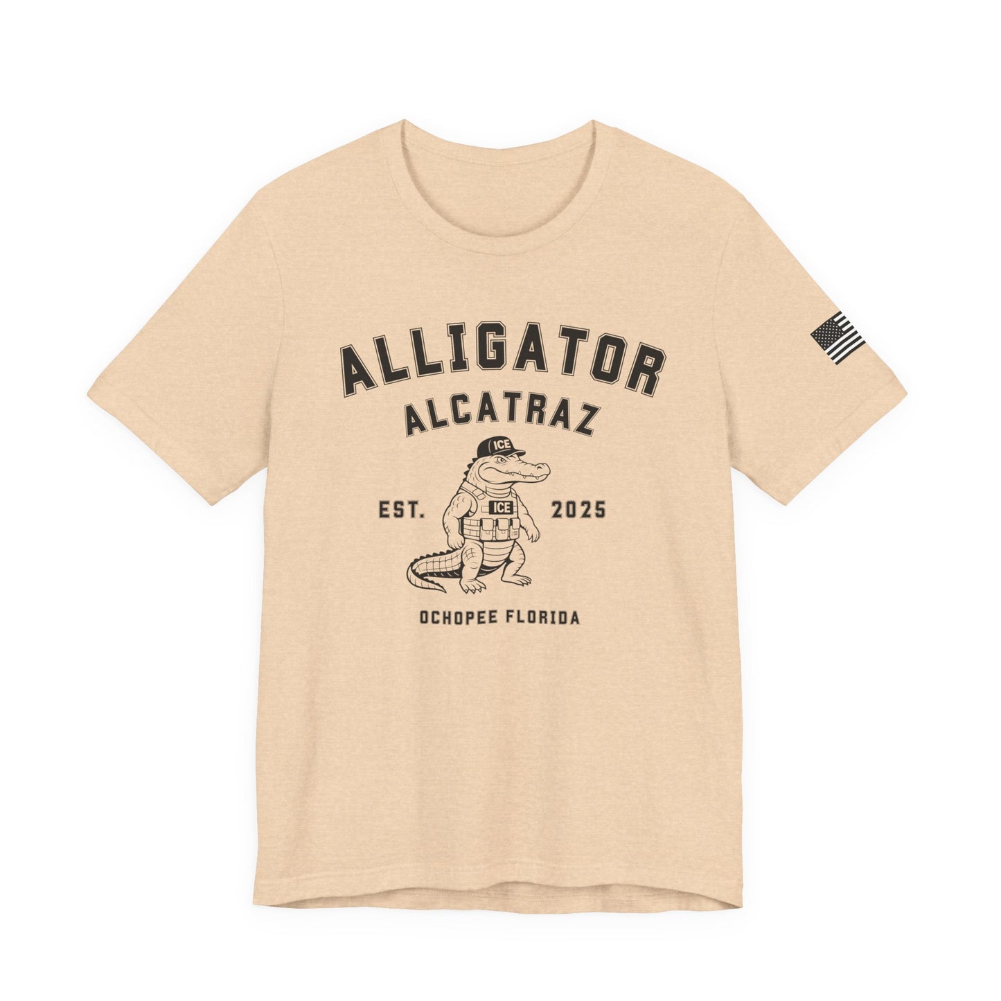Alligator Alcatraz Tee, Funny Graphic T-Shirt, Florida Souvenir