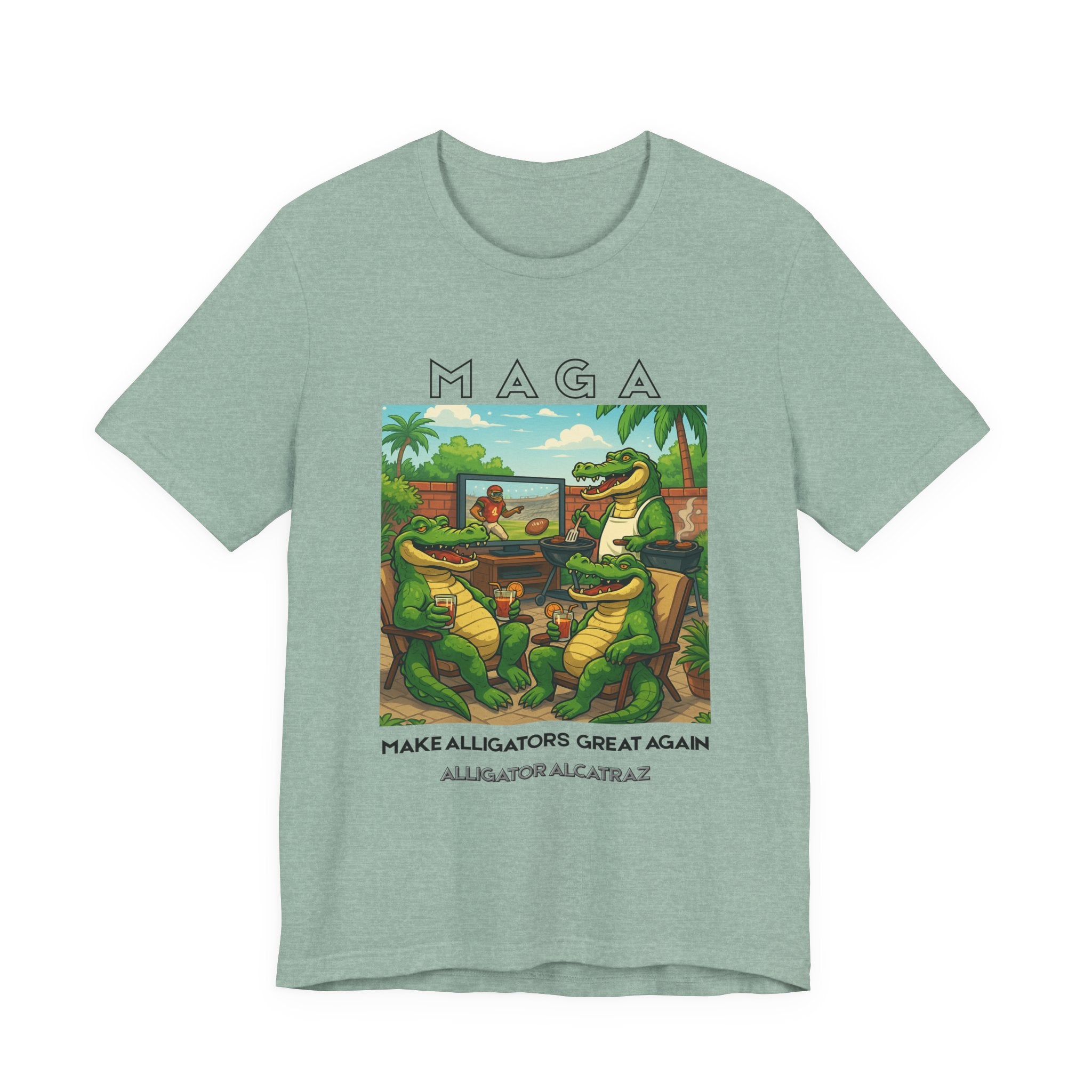 MAGA Make Alligators Great Again, Funny Animal Shirt, Quirky Graphic T-Shirt