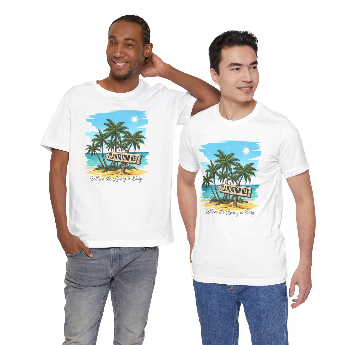 FLORIDA KEYS COLLECTION Plantation Key Tropical T-Shirt | Perfect for Beach Lovers, Vacation Vibes, Summer
