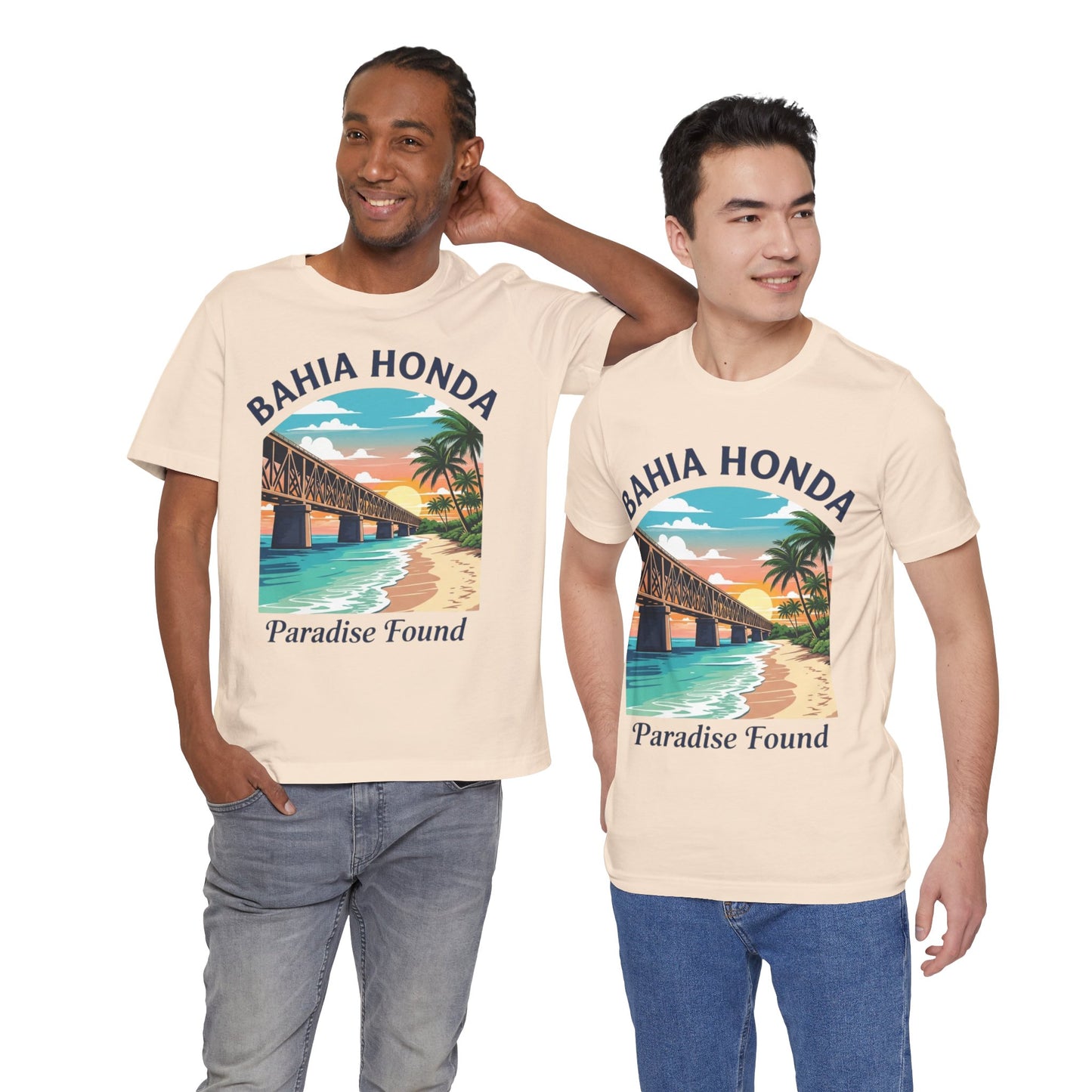 FLORIDA KEYS COLLECTION Bahia Honda Paradise Found Tee, Beach Vibes Shirt, Unisex Summer T-Shirt
